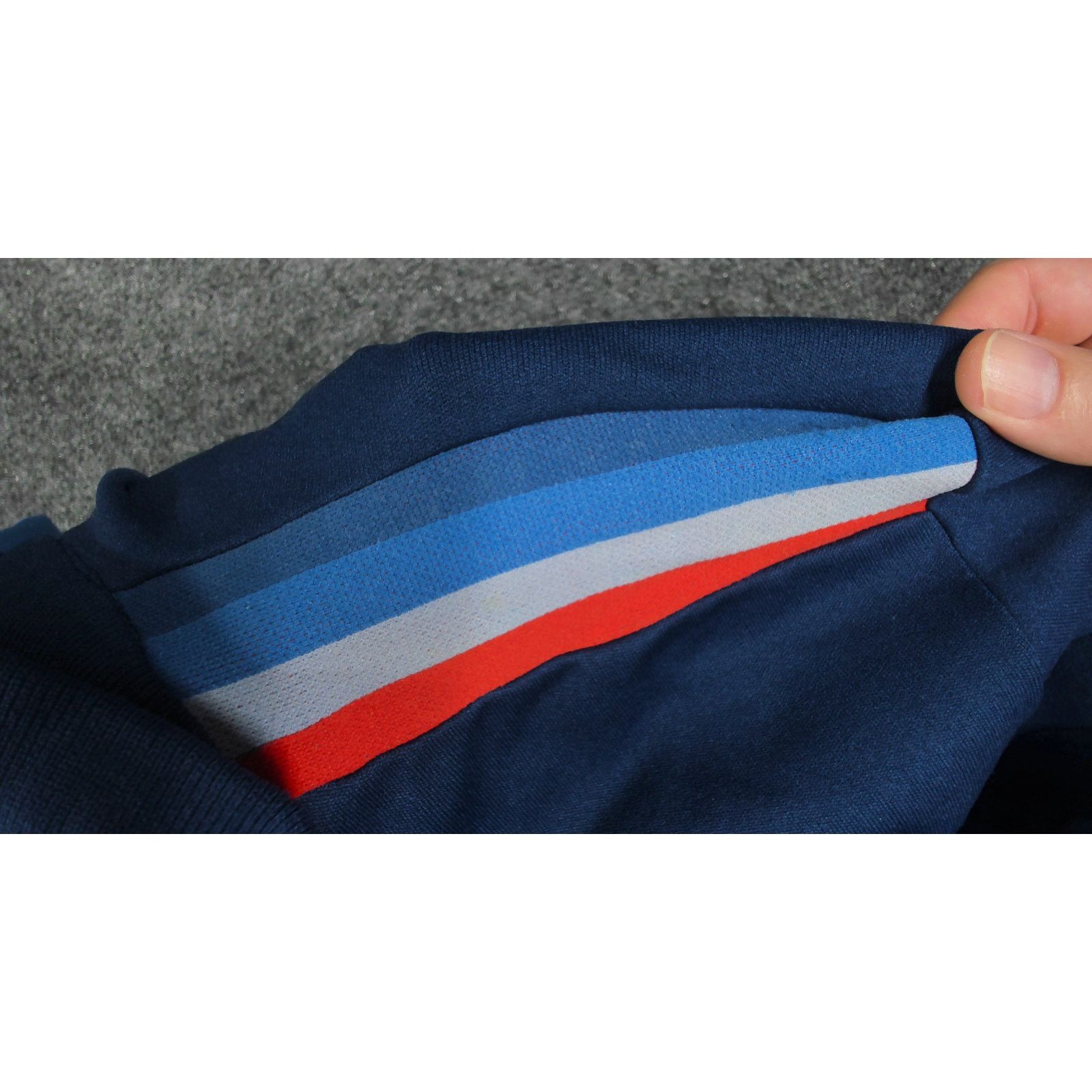 Vintage 80s Nylon Racing Stripe Quarter-Zip Pullover Track Jacket Size US M / EU 48-50 / 2 - 9 Thumbnail