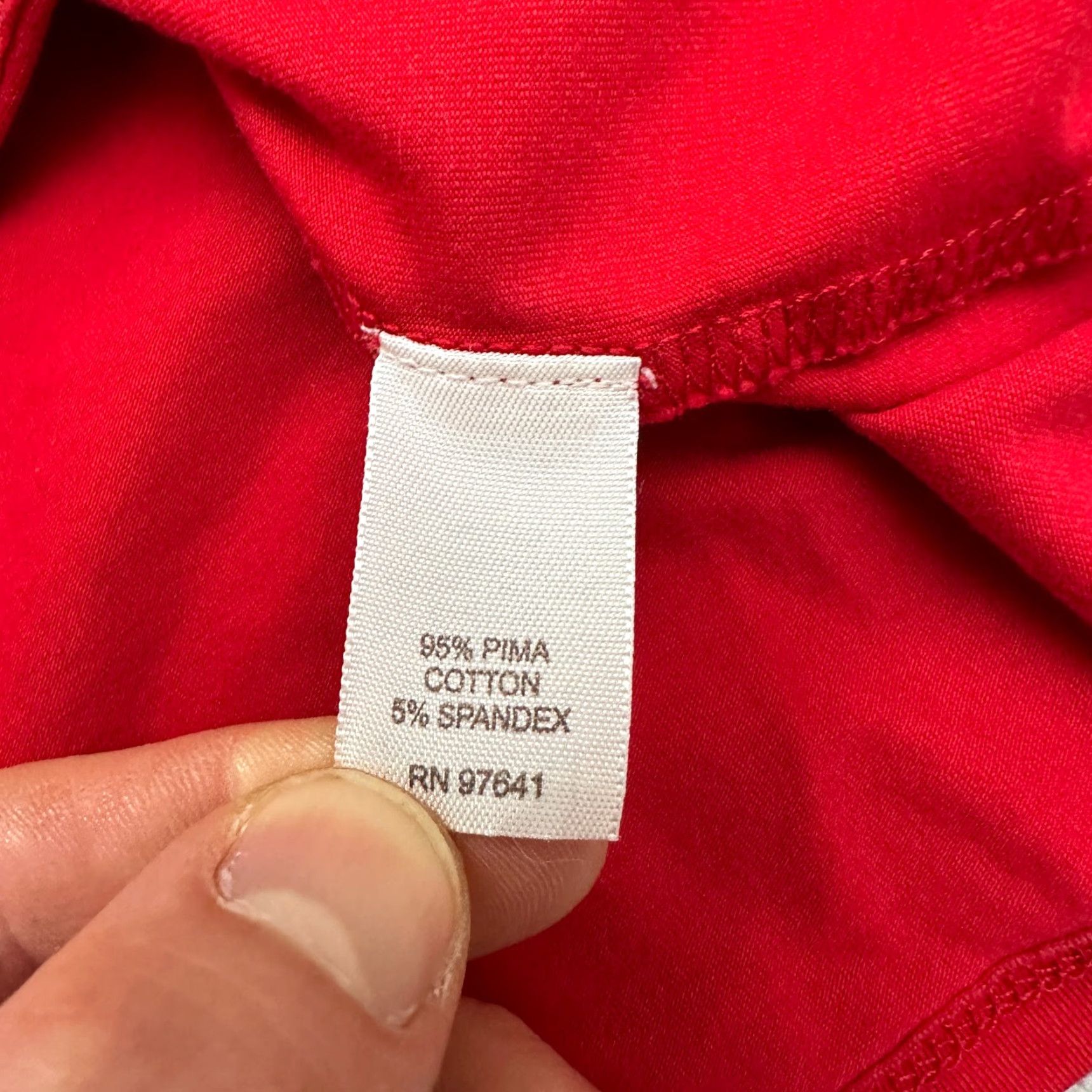 Vintage Pure Jill Cotton Stretch Long Sleeve T-Shirt Womens Small Red Crew Neck Casual Outdoor Size S / US 4 / IT 40 - 7 Thumbnail