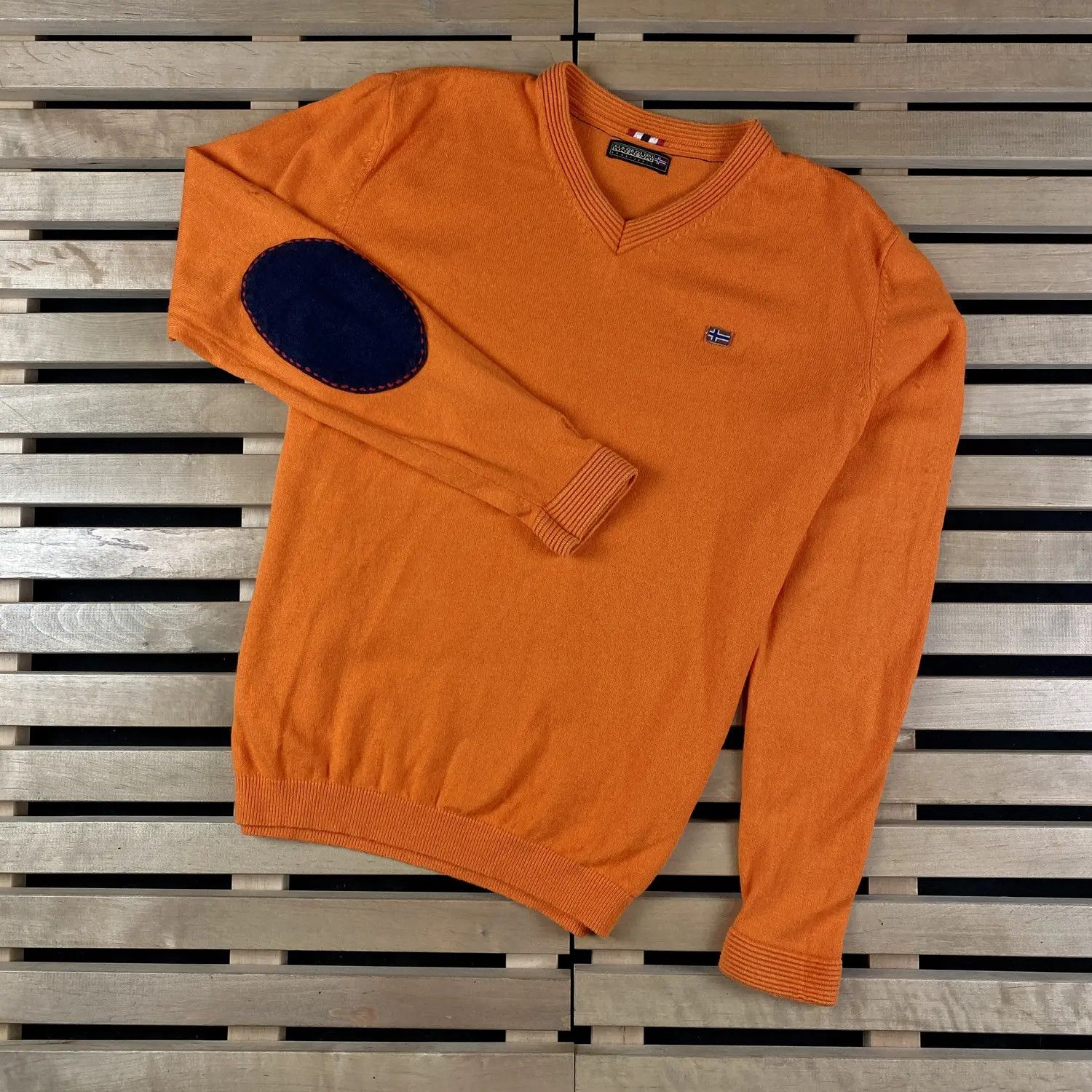 Napapijri Mens Long Sleeve Sweater Napapijri Size M Cotton Size US M / EU 48-50 / 2 - 1 Thumbnail