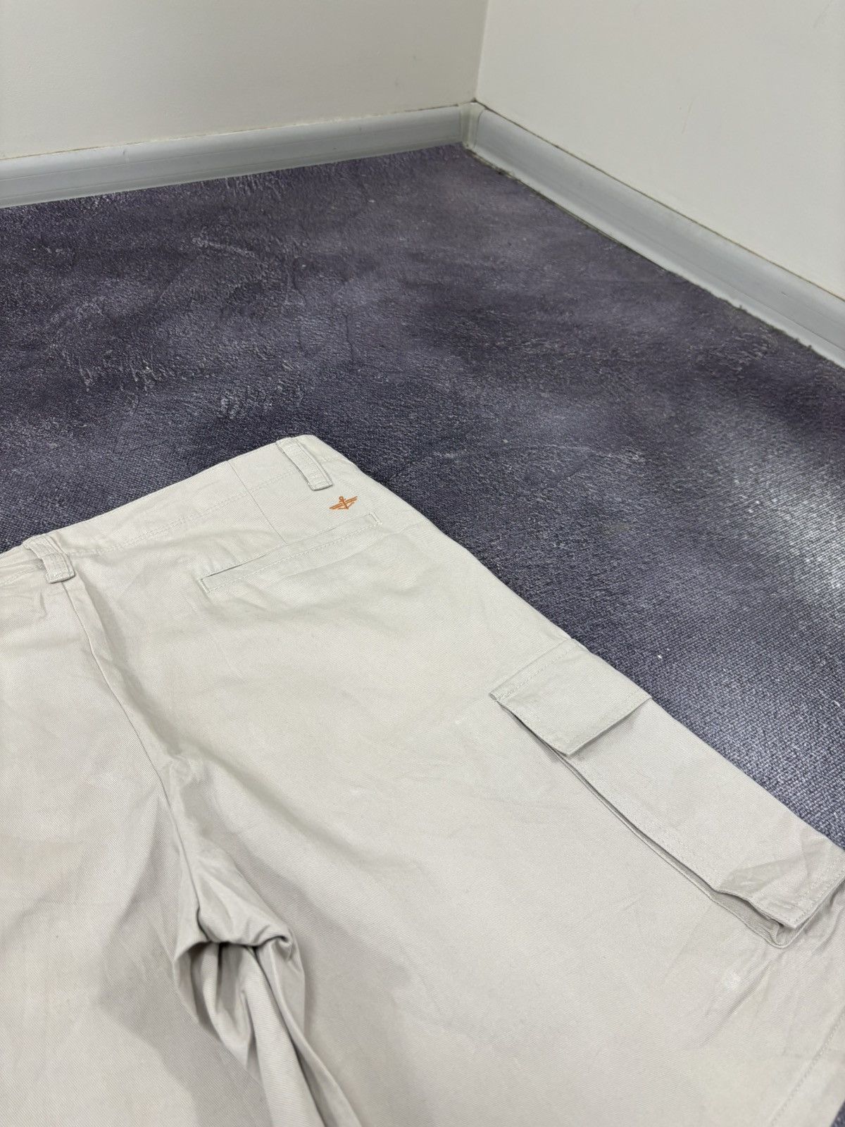 Dockers Vintage Dockers USA Cream Hype Baggy Cargo Shorts Size US 36 / EU 52 - 6 Thumbnail