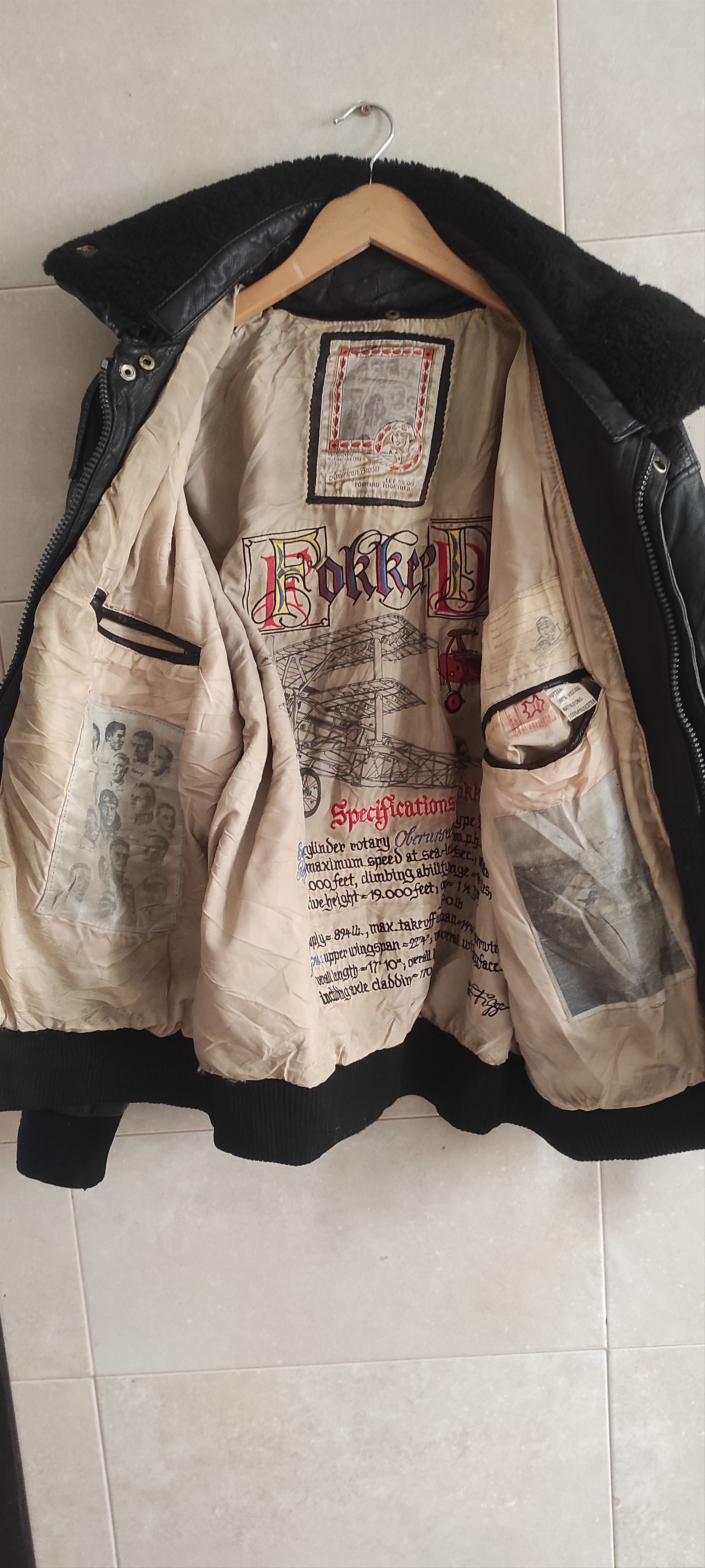 Other American Basics Genuine Leather US Force Aviator Jacket Size US L / EU 52-54 / 3 - 3 Thumbnail