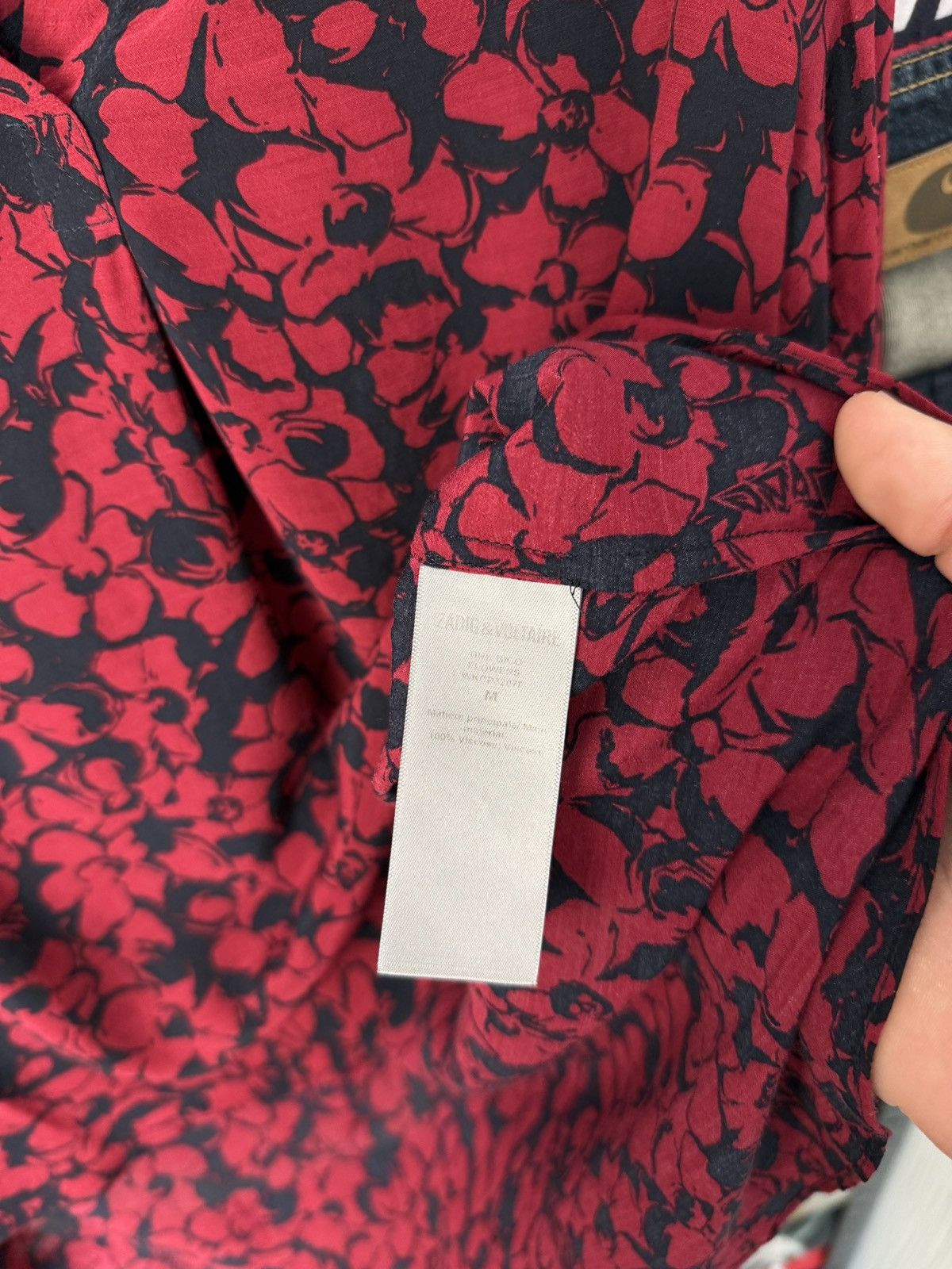 Zadig & Voltaire Zadig & Voltaire Travolta 3/4 Sleeve Monogram Blouse Size M / US 6-8 / IT 42-44 - 11 Thumbnail