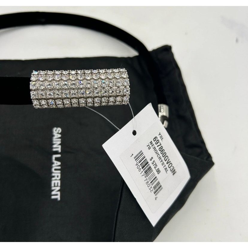 Yves Saint Laurent Saint Laurent ysl women's Black Velvet Choker necklace Size ONE SIZE - 6 Thumbnail