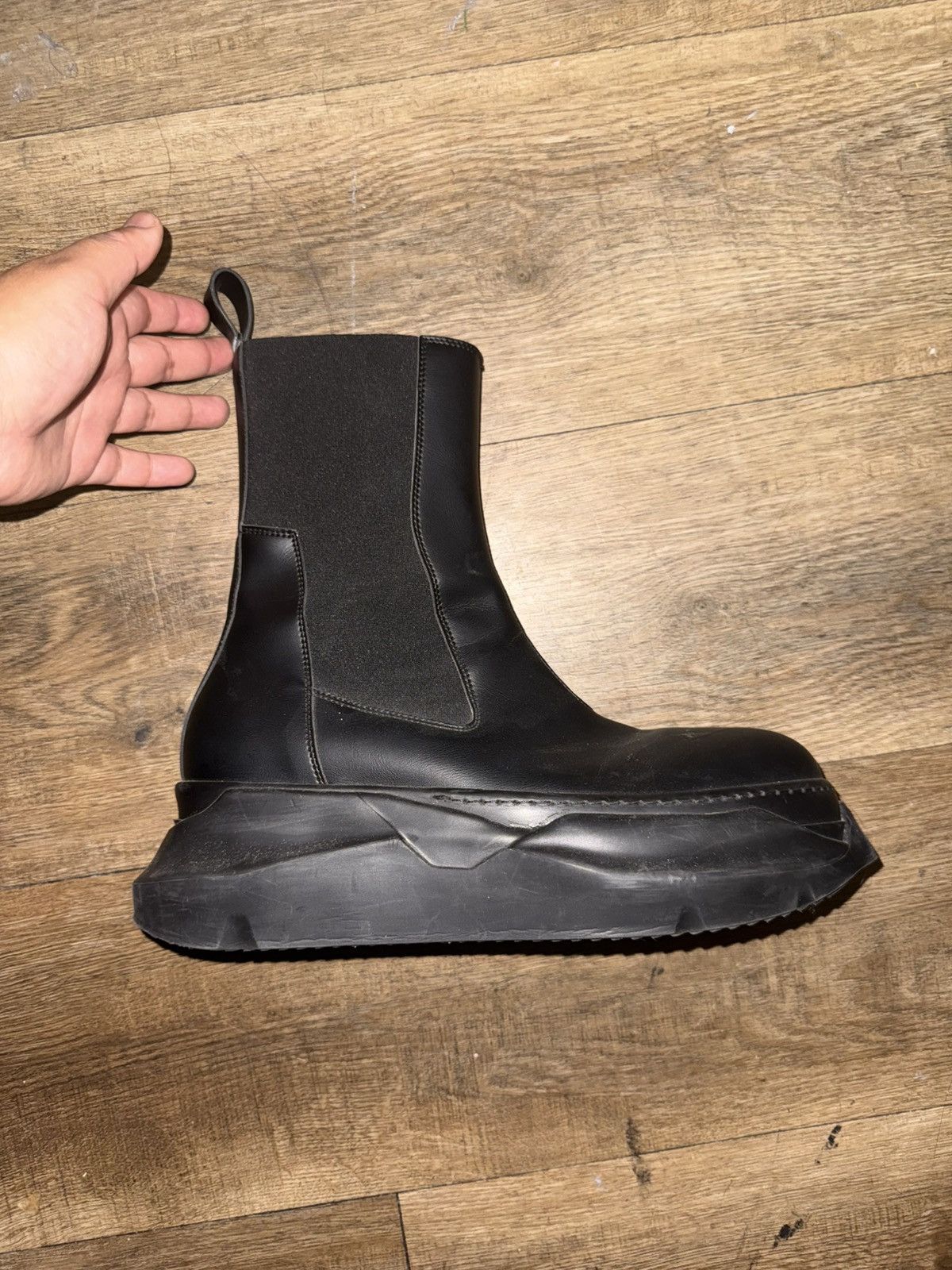 Rick Owens Abstract Beetle Boots | Grailed
