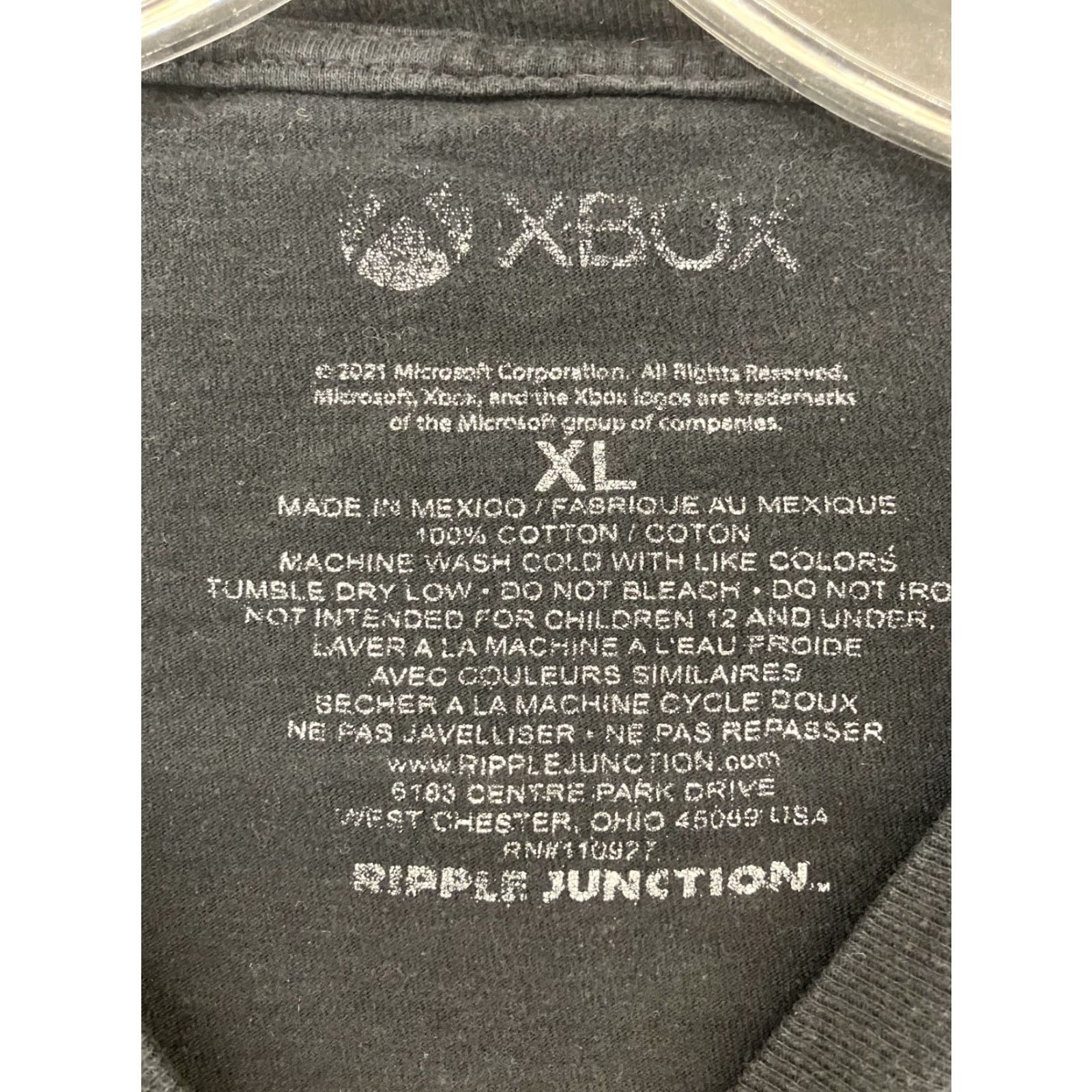 Ripple Junction RIPPLE JUNCTION Xbox Graphic T-Shirt Mens XL Black Crew Neck Short Sleeve Classic Gamer Tech Size US XL / EU 56 / 4 - 3 Thumbnail