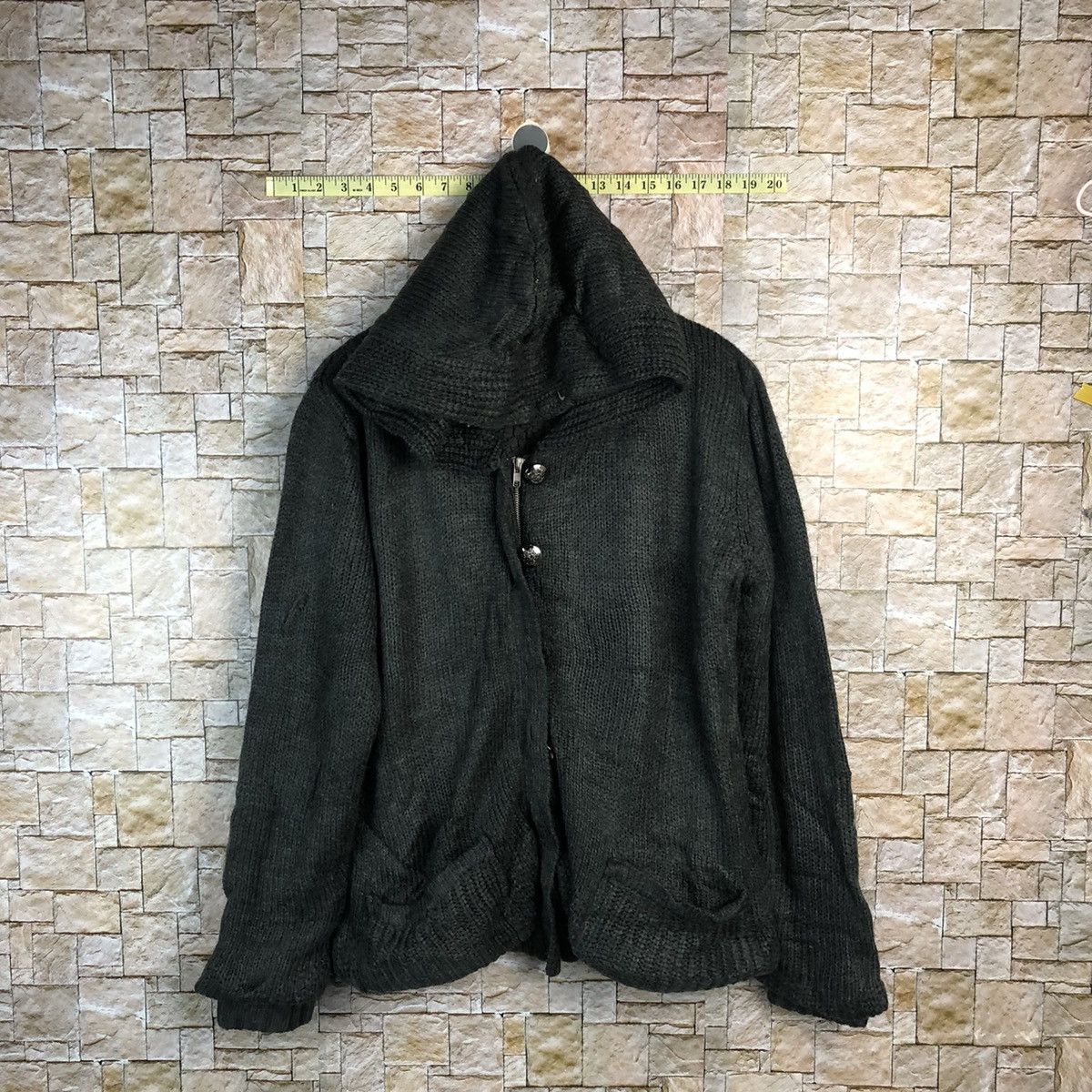 Vintage Grail Black Hoodie Knitwear #A890 Size US L / EU 52-54 / 3 - 1 Thumbnail