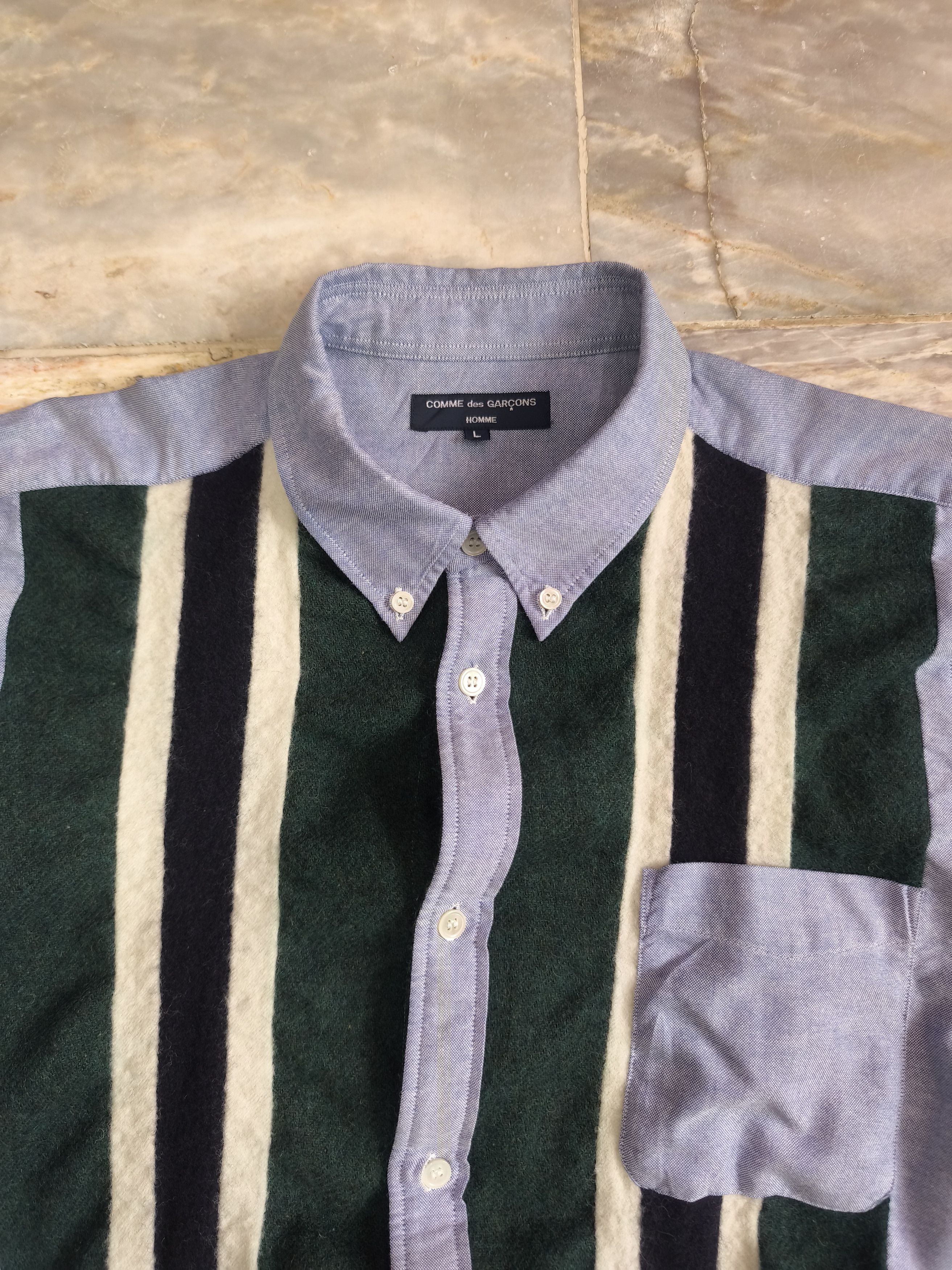 Comme des Garcons Homme Comme des Garcons Homme conversion shirt Size US L / EU 52-54 / 3 - 4 Thumbnail