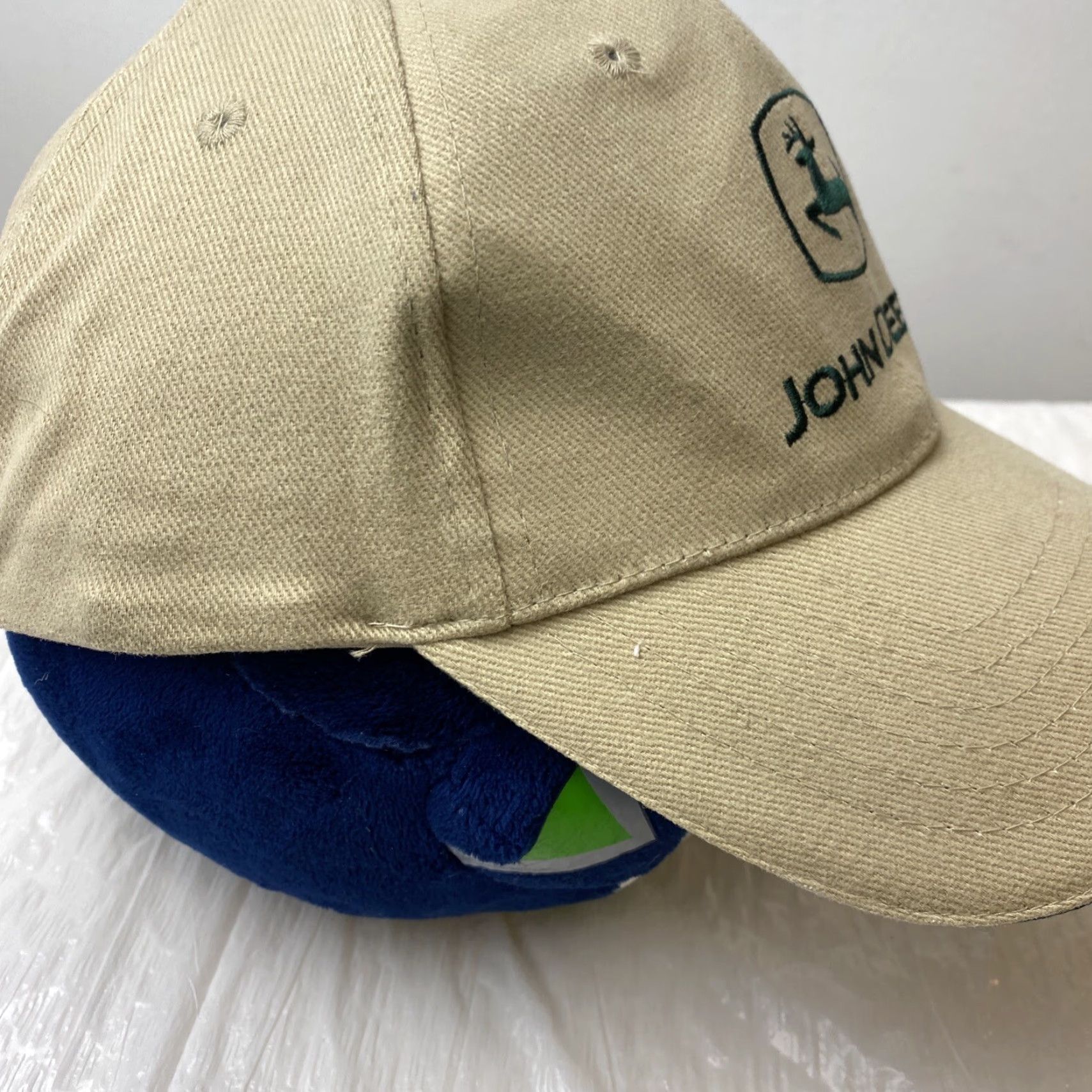 John Deere John Deere Hat Snapback Beige Adjustable Embroidered Tractor Mens / H-68 Size ONE SIZE - 7 Thumbnail