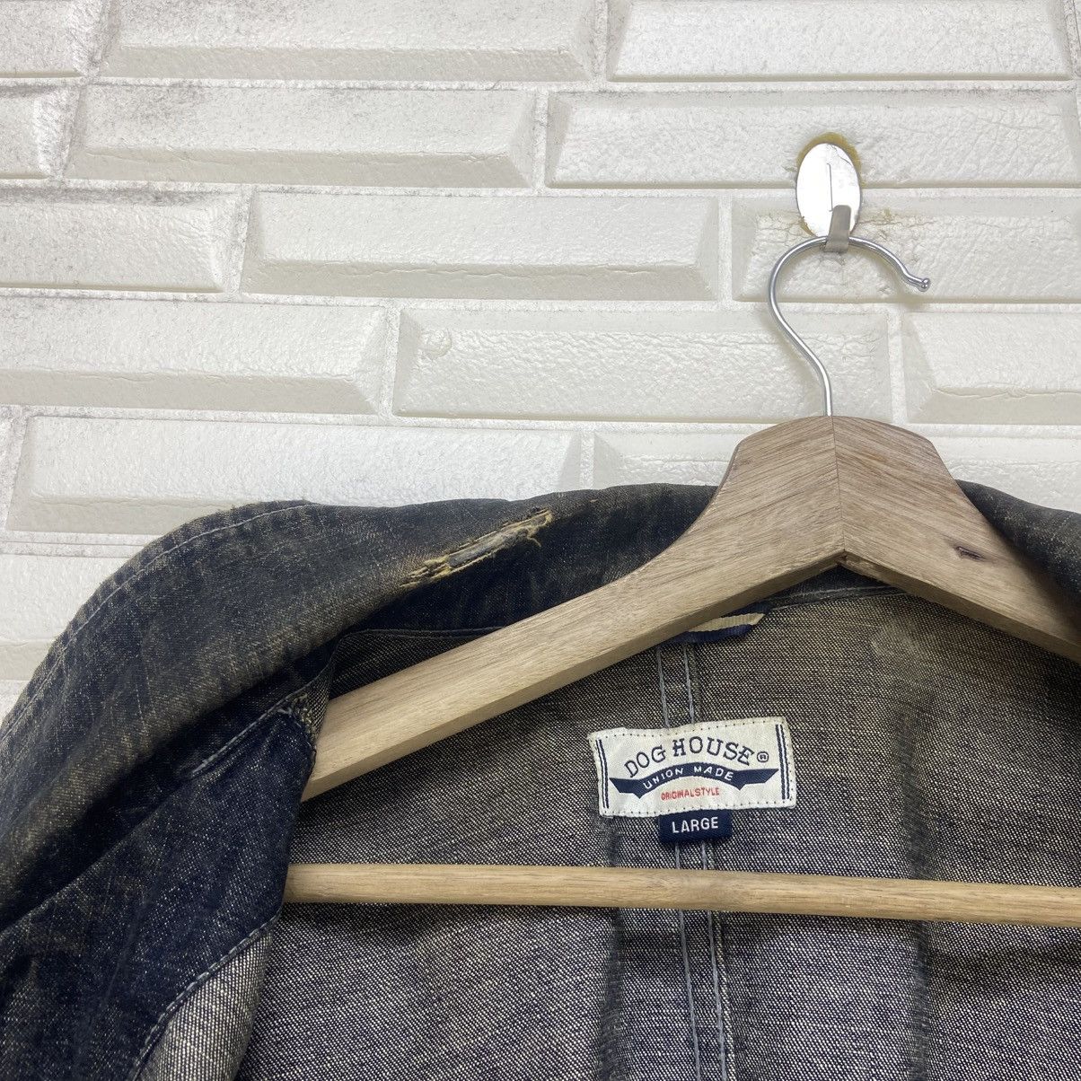 Japanese Brand Japanese Brand Dog House Union Made Distressed Denim Jacket Size US S / EU 44-46 / 1 - 23 Thumbnail
