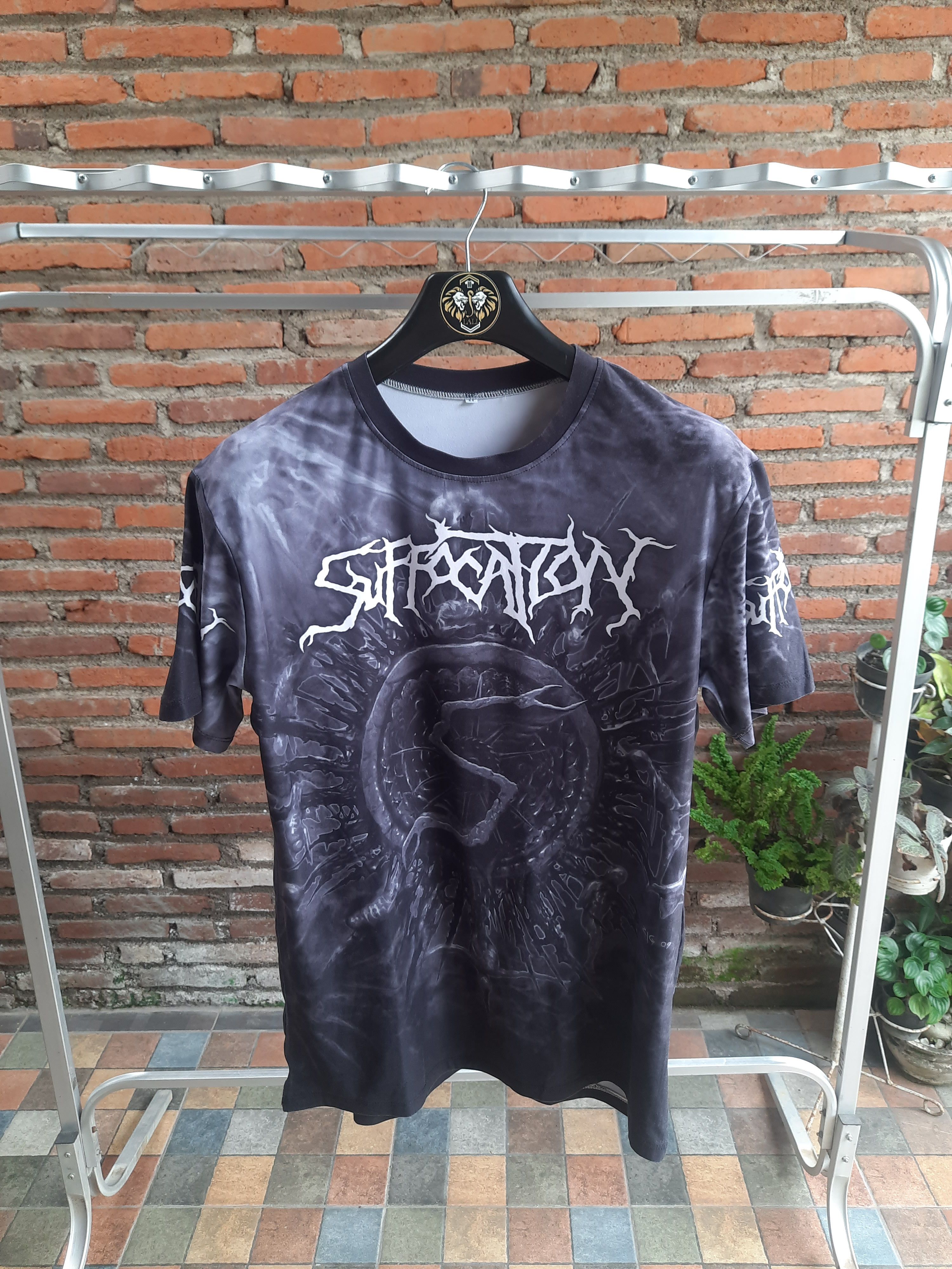 Suffocation Jersey Allover Print Band Tee