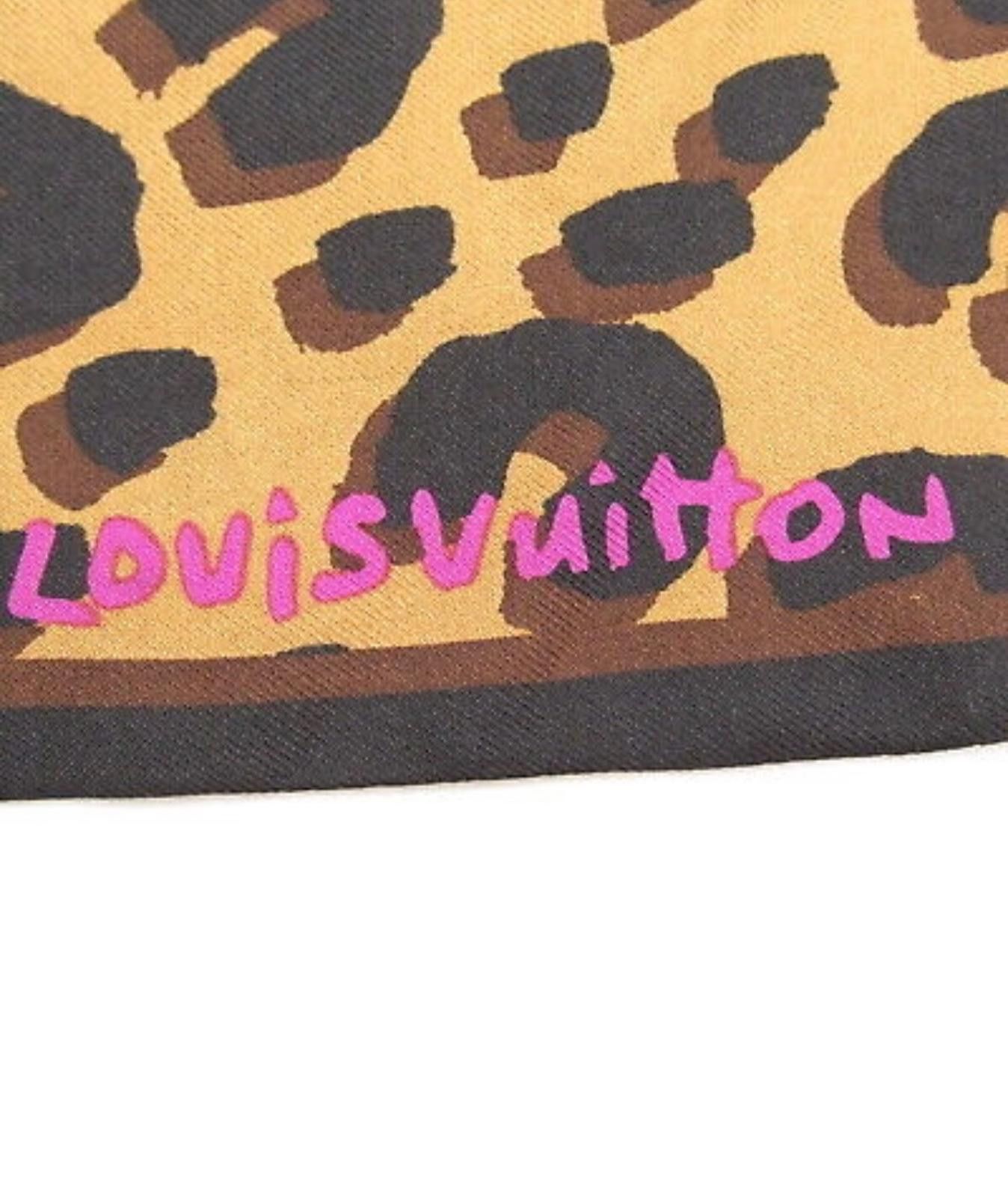 Louis Vuitton Louis Vuitton Stephen Sprouse Leopard Silk Scarf 45" x 3" Size ONE SIZE - 4 Thumbnail