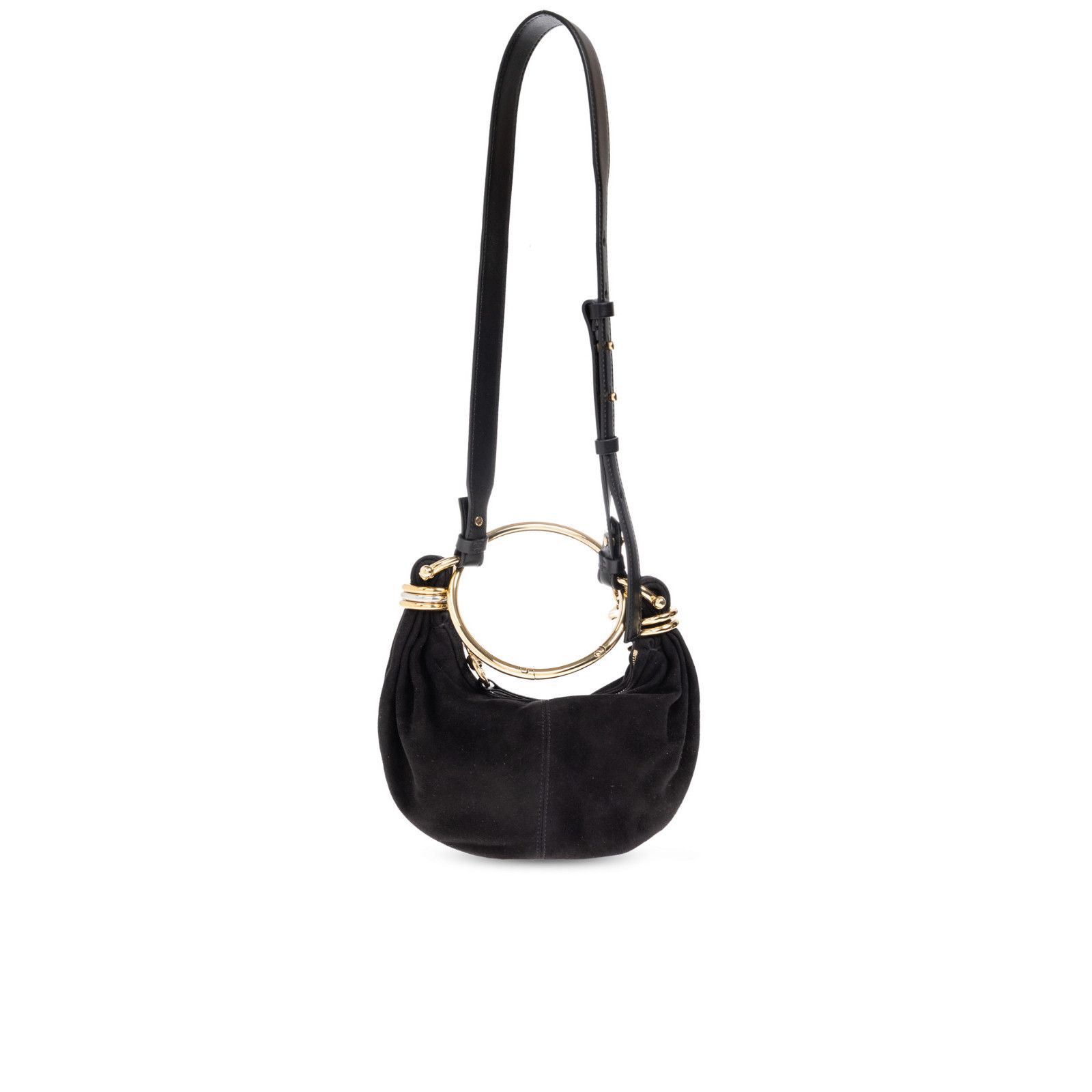 Chloe Chloe Bracelet Mini Black Suede Shoulder Bag New & Authentic Size ONE SIZE - 1 Thumbnail