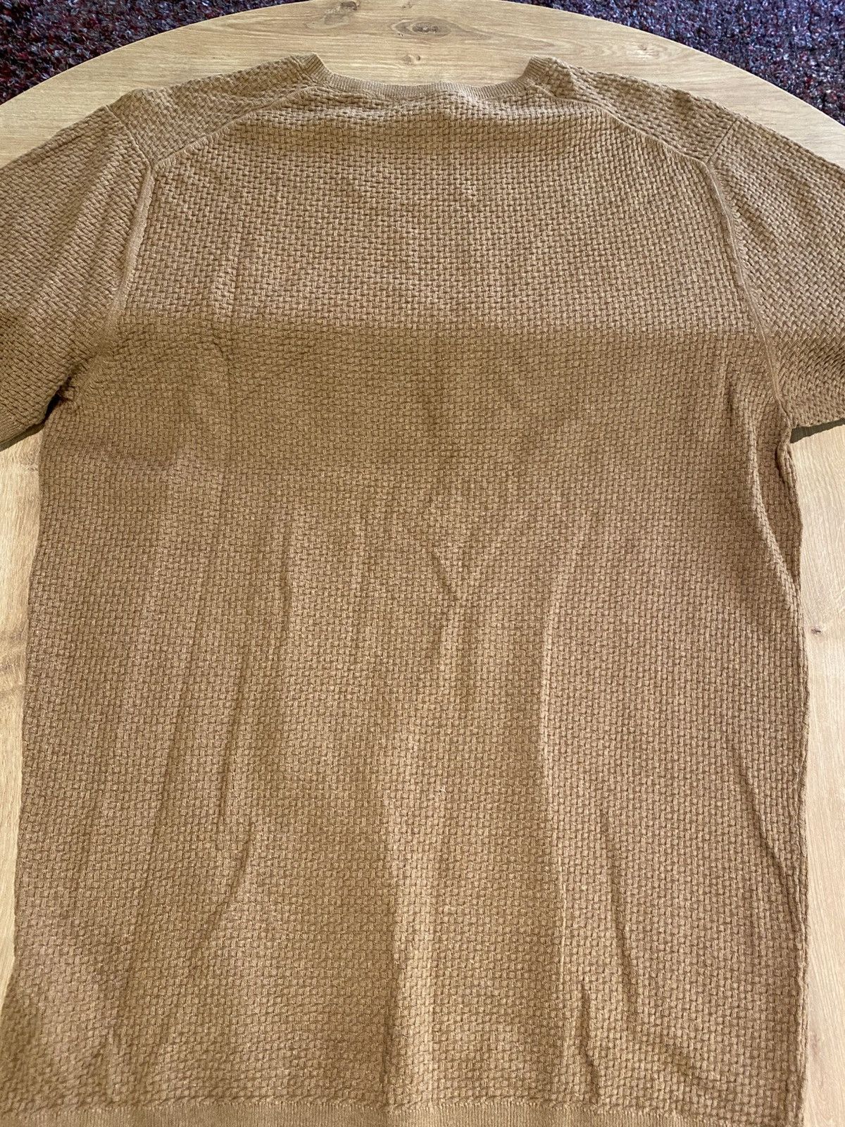Massimo Dutti Massimo Dutti Textured Knit T-Shirt Size US XL / EU 56 / 4 - 7 Thumbnail