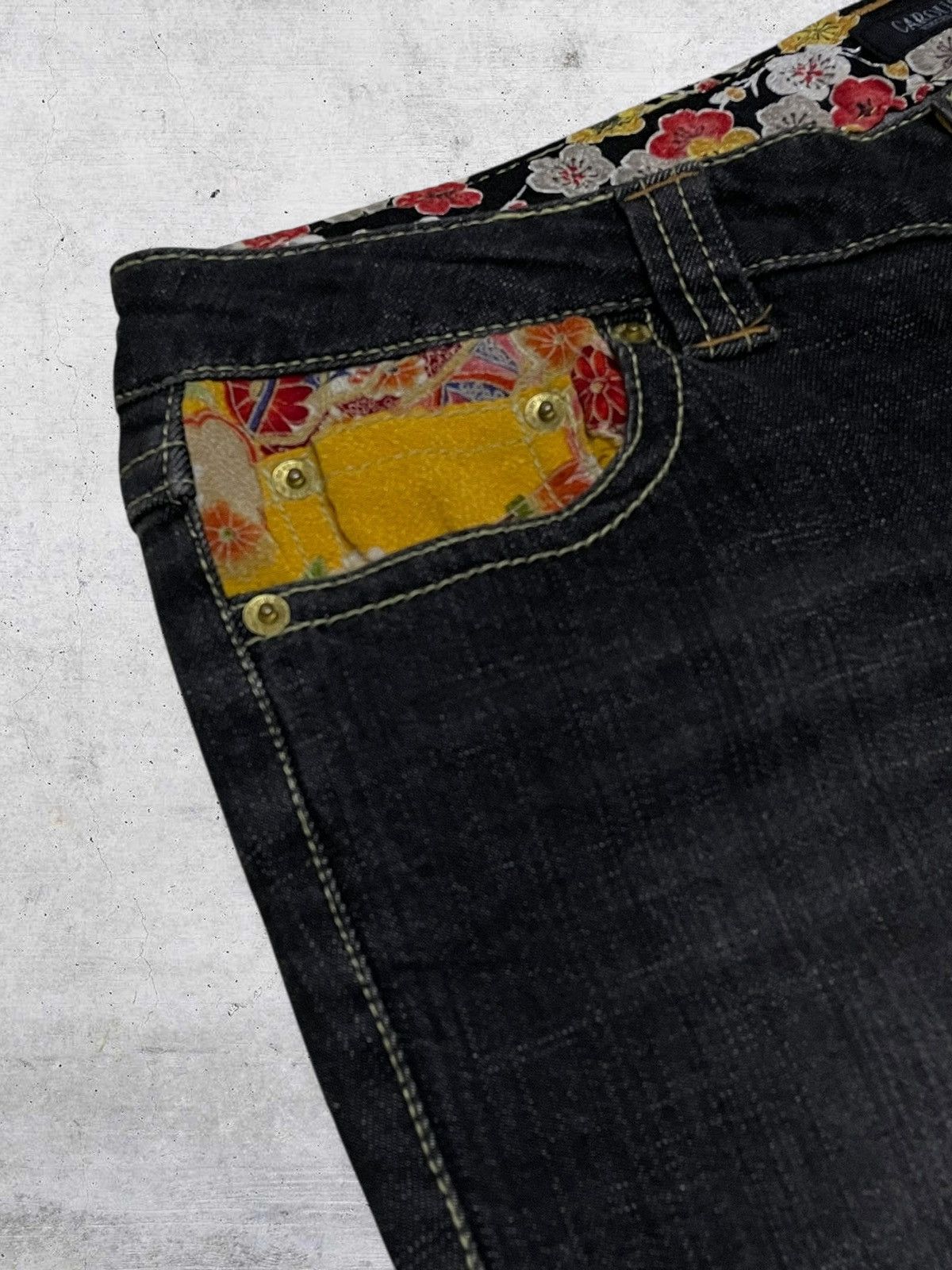 Japanese Brand VINTAGE CAROUGE JAPAN DESIGNER 90S OG FLARED RUNWAY DENIM Size US 32 / EU 48 - 8 Thumbnail