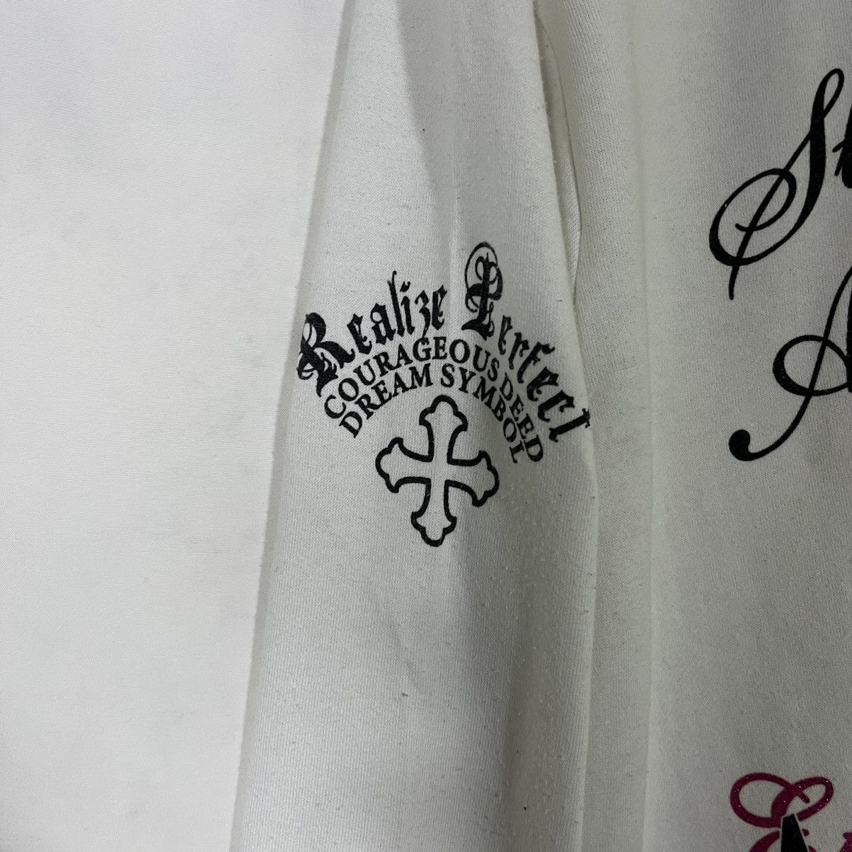 If Six Was Nine Y2K WORDING POEM LONG SLEEVE TEE Size US M / EU 48-50 / 2 - 9 Thumbnail