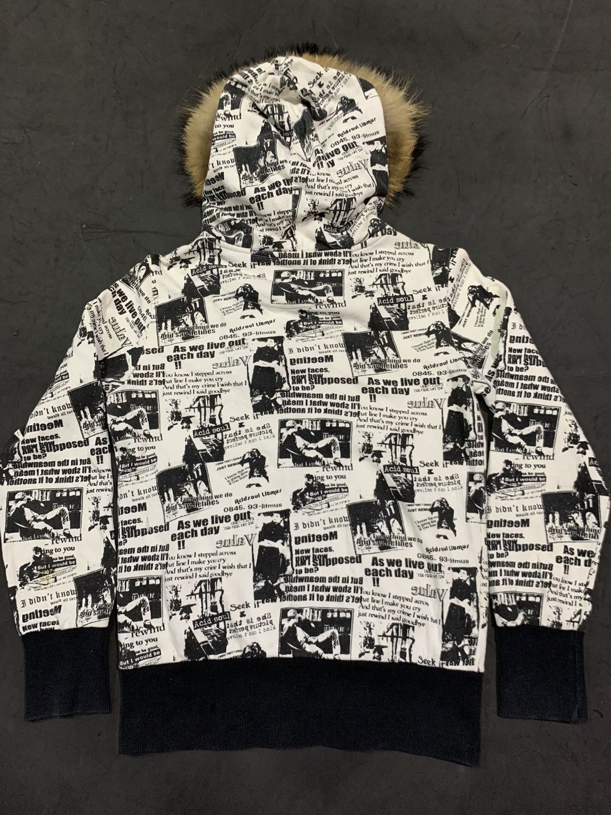 Japanese Brand 💸BINDINGOFFER💸Litmus poemfur hoodie ifsixwasnine lgb styled Size US S / EU 44-46 / 1 - 2 Thumbnail