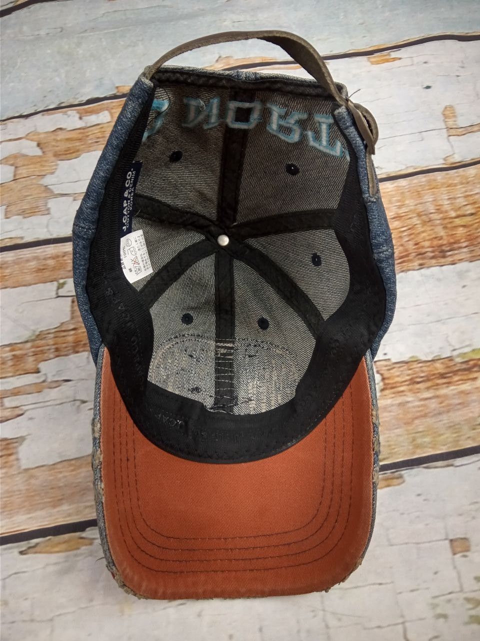 Japanese Brand Vintage Y2K JCap & Co 45 To North Denim Distressed Cap Size ONE SIZE - 10 Thumbnail