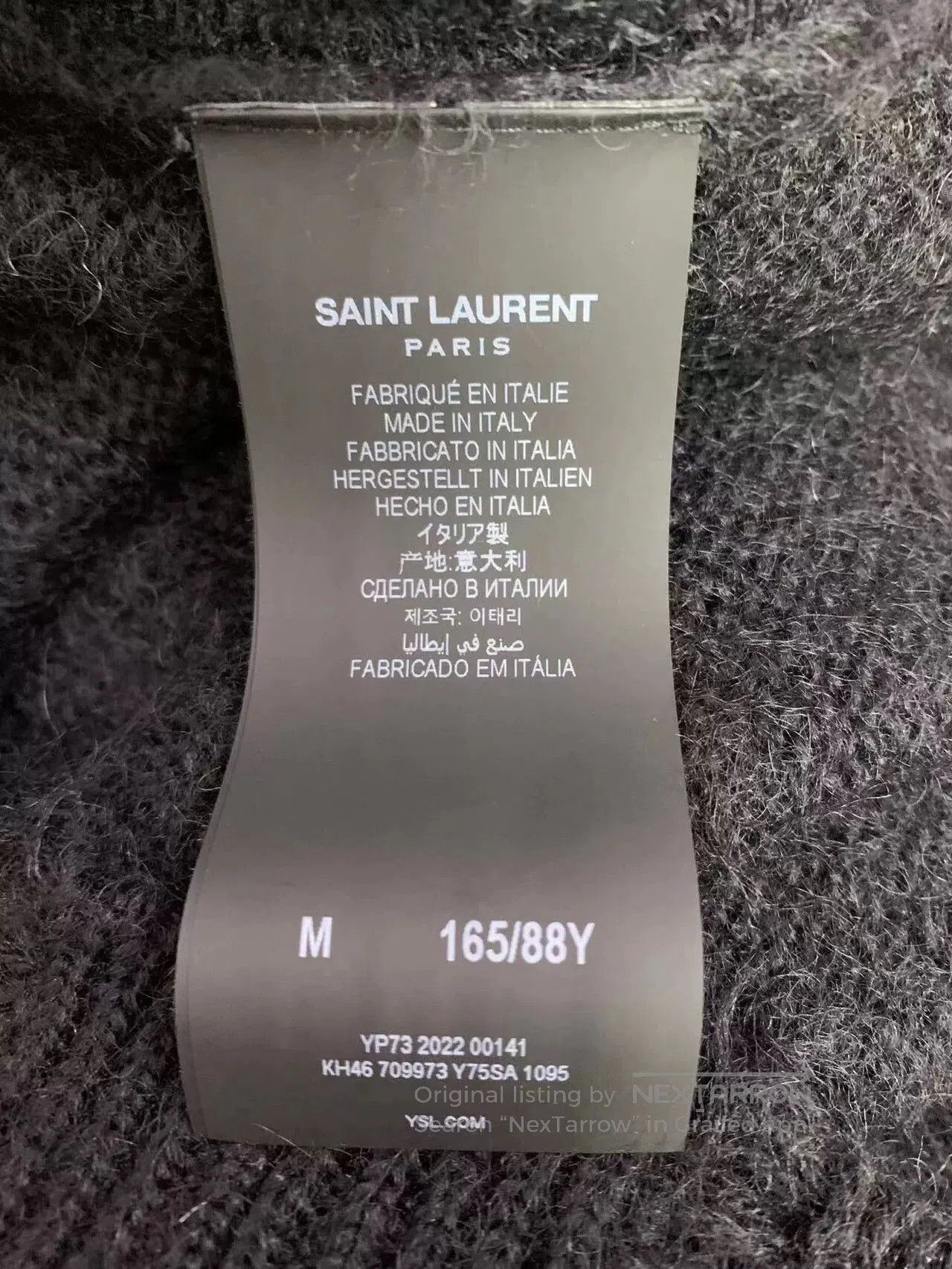 Saint Laurent Paris Saint Laurent Bunny Graphic Knit Sweater. Size M / US 6-8 / IT 42-44 - 4 Thumbnail