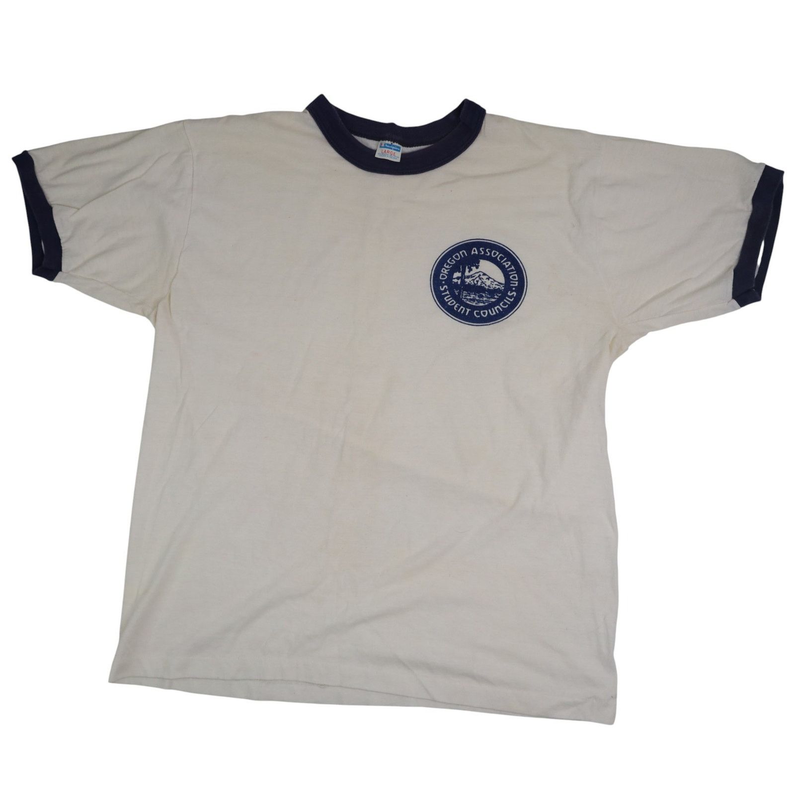 Champion × Vintage VTG Champion Oregon Association Student Councils Ringer T Size US L / EU 52-54 / 3 - 1 Thumbnail