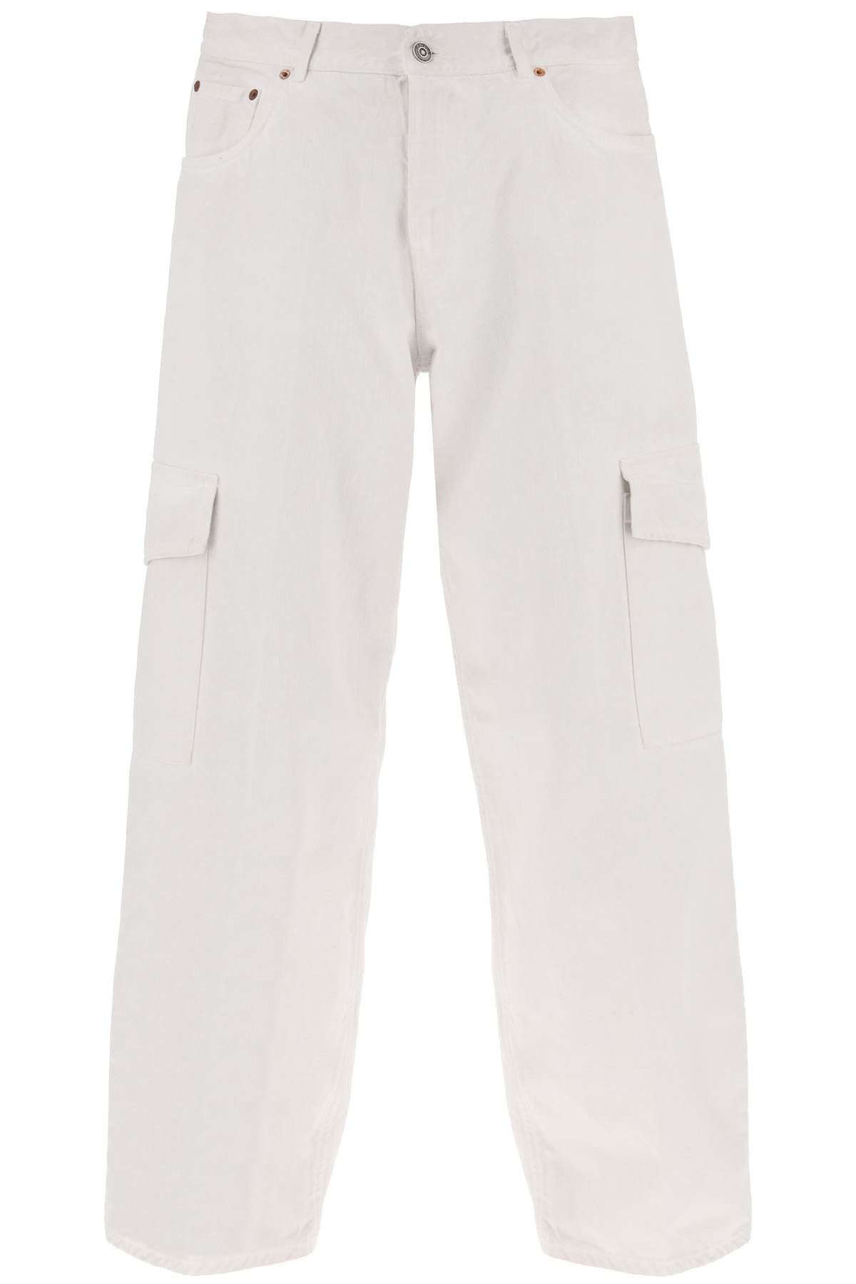 image of Haikure Bethany Cargo Jeans For in White, Women's (Size 26)