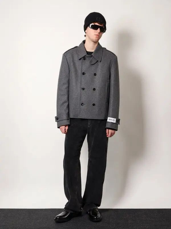 Dolce & Gabbana o1s22i1n0225 Double-breasted Jacket in Grey Size US M / EU 48-50 / 2 - 2 Thumbnail