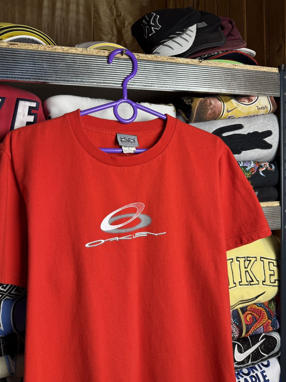 Oakley Vintage Oakley Software Tee Y2K Size US L / EU 52-54 / 3 - 3 Thumbnail