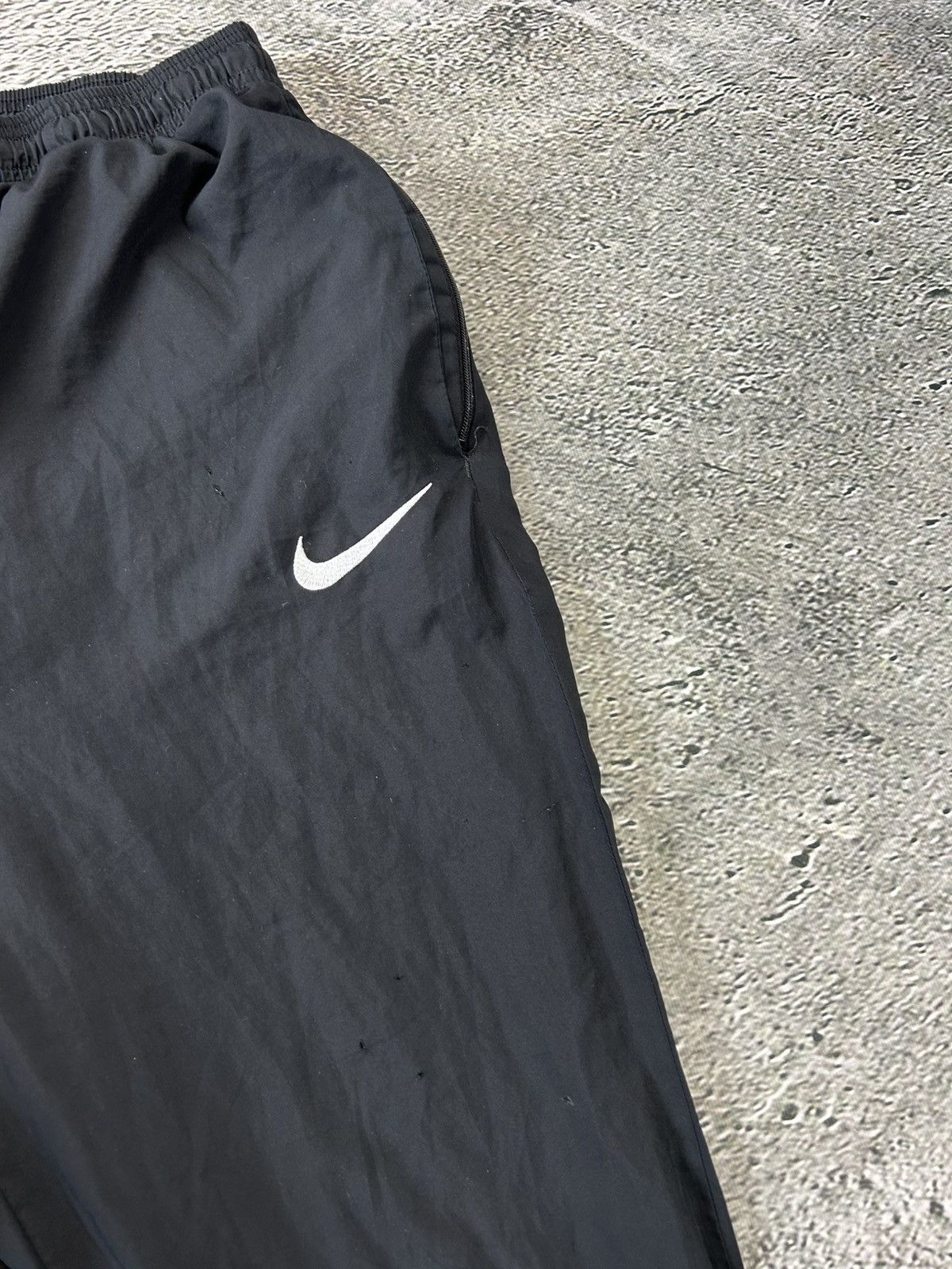 Nike × Vintage Nike vintage black track pants small swoosh 10 Size US 30 / EU 46 - 3 Thumbnail