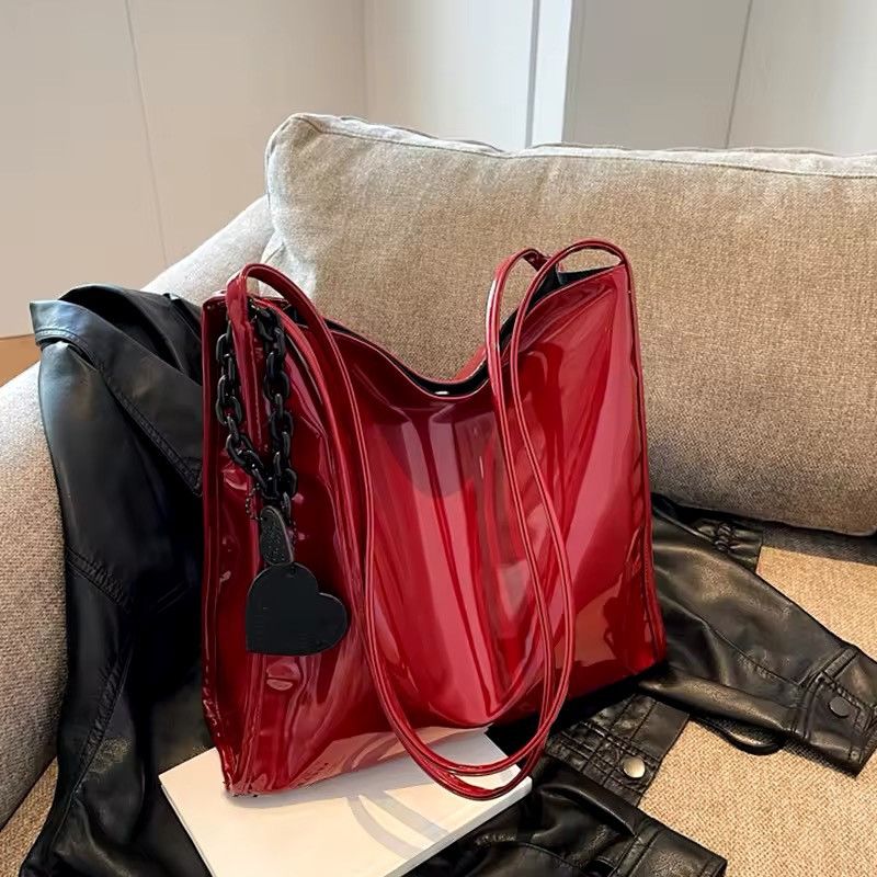 Other Casual Shopping Designer Tote Red Shoulder Bag Size ONE SIZE - 6 Thumbnail