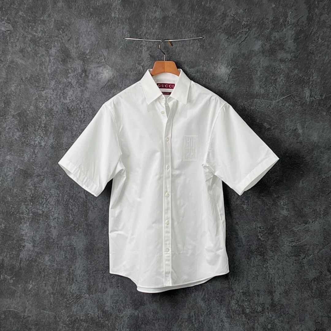 Gucci Gucci Cotton White Shirt m Men Size US M / EU 48-50 / 2 - 1 Thumbnail