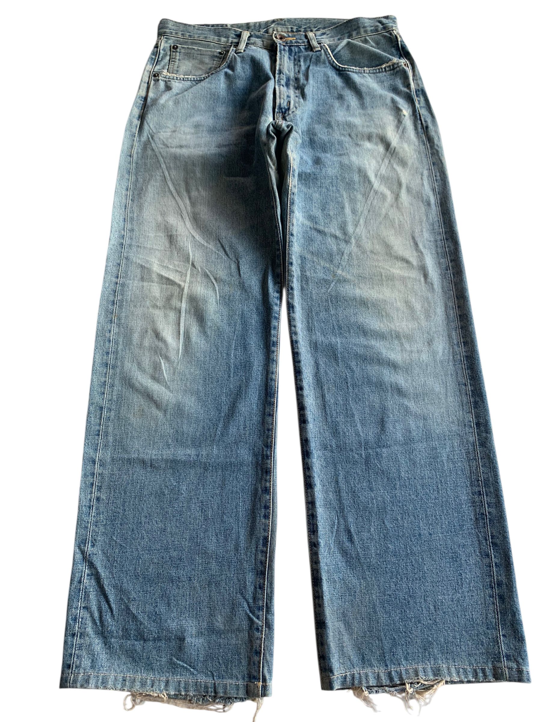 Kapital VINTAGE EDWIN 505 SELVEDGE BAGGY FADED DISTRESSED DENIM Size US 33 - 2 Thumbnail