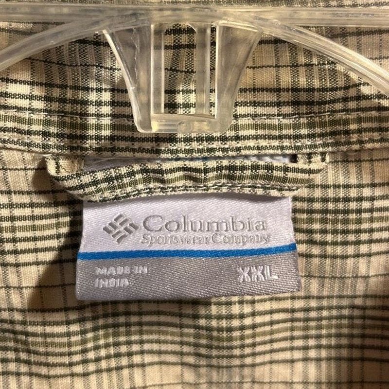 Columbia Columbia Sportswear Men’s XXL Beige Check SS Cotton Shirt Size US XXL / EU 58 / 5 - 3 Thumbnail