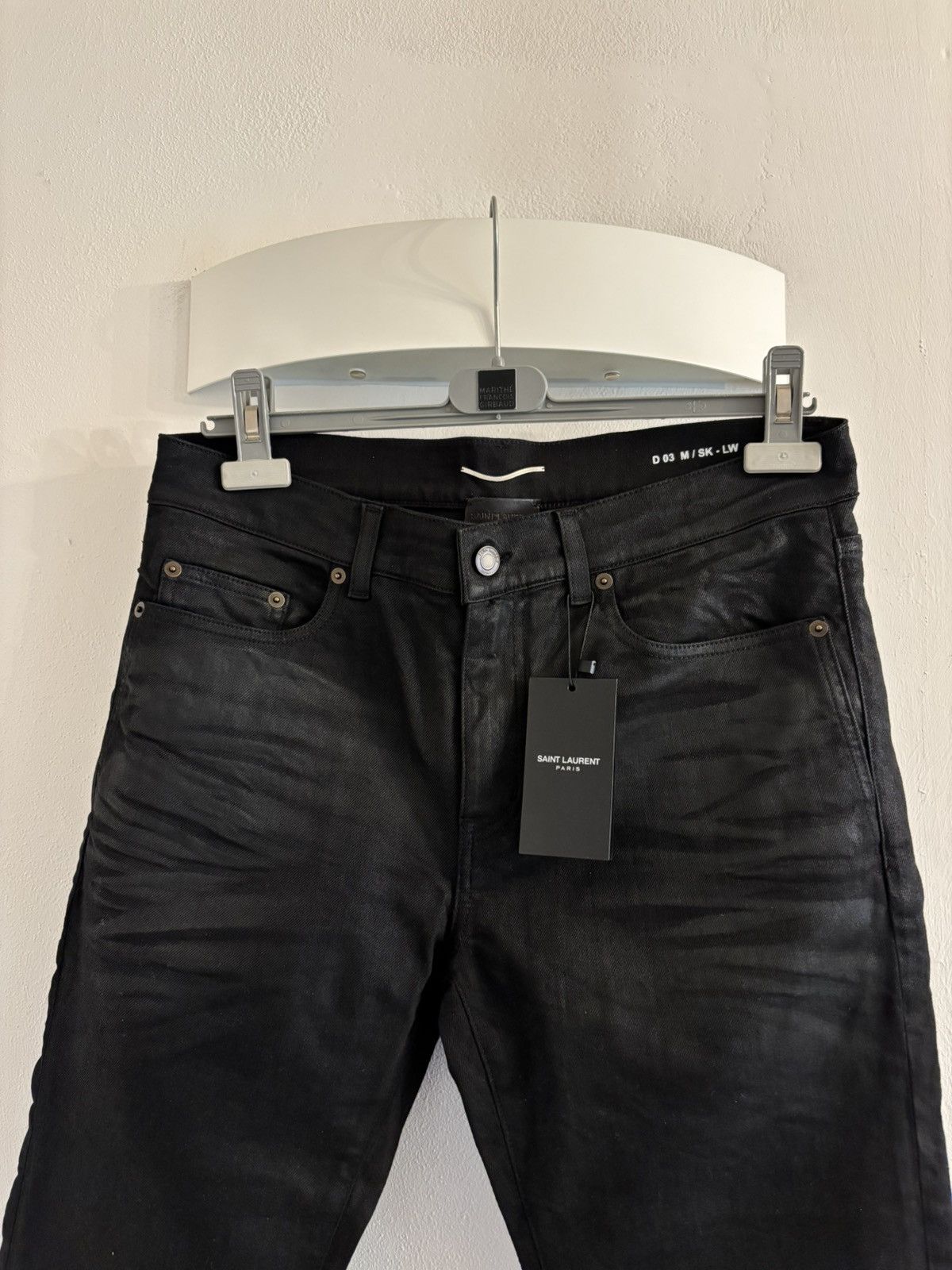 Saint Laurent Paris Saint Laurent Paris waxed jeans Size US 32 / EU 48 - 3 Thumbnail