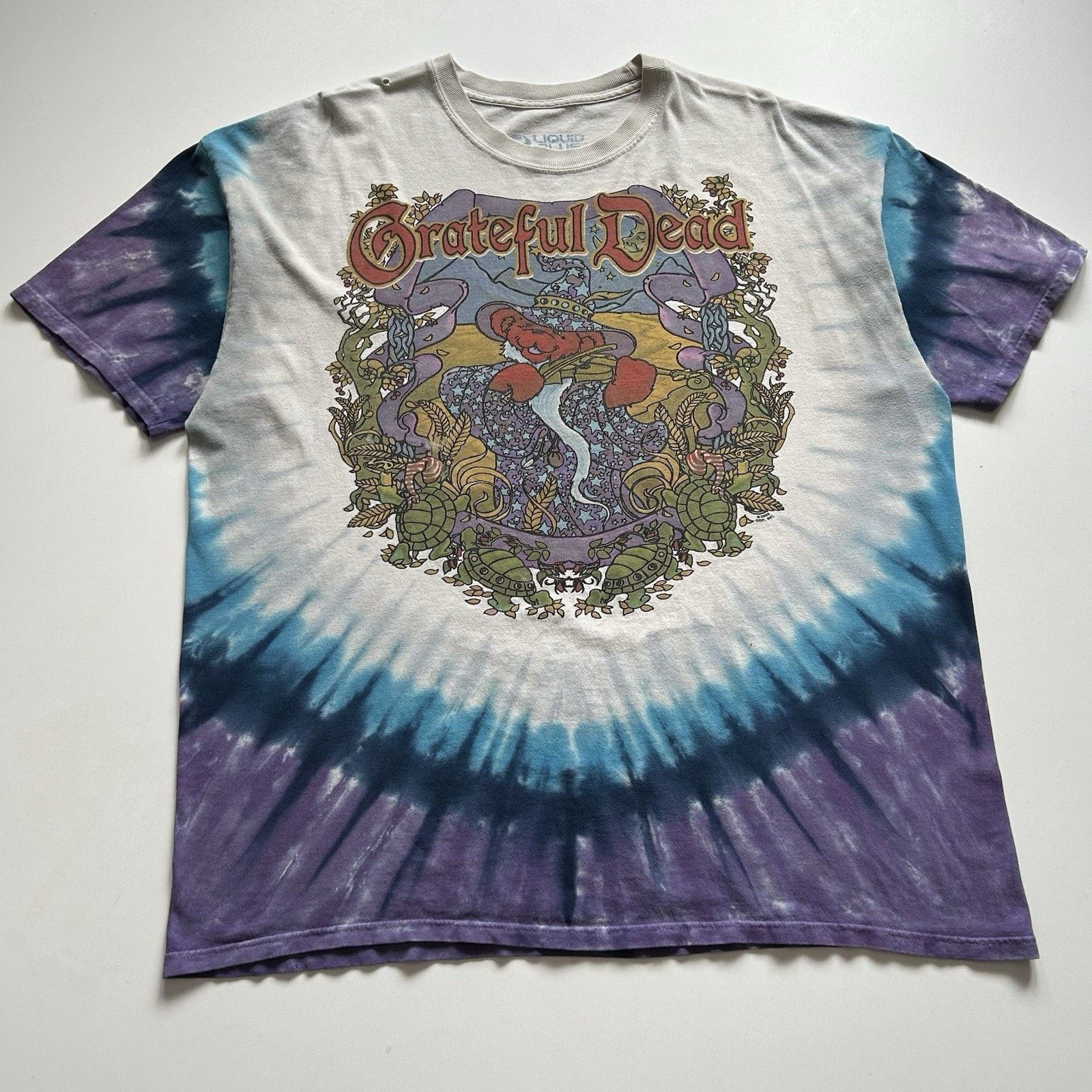 Vintage Liquid Blue Grateful Dead T-Shirt XXL Tie Dyed Rare