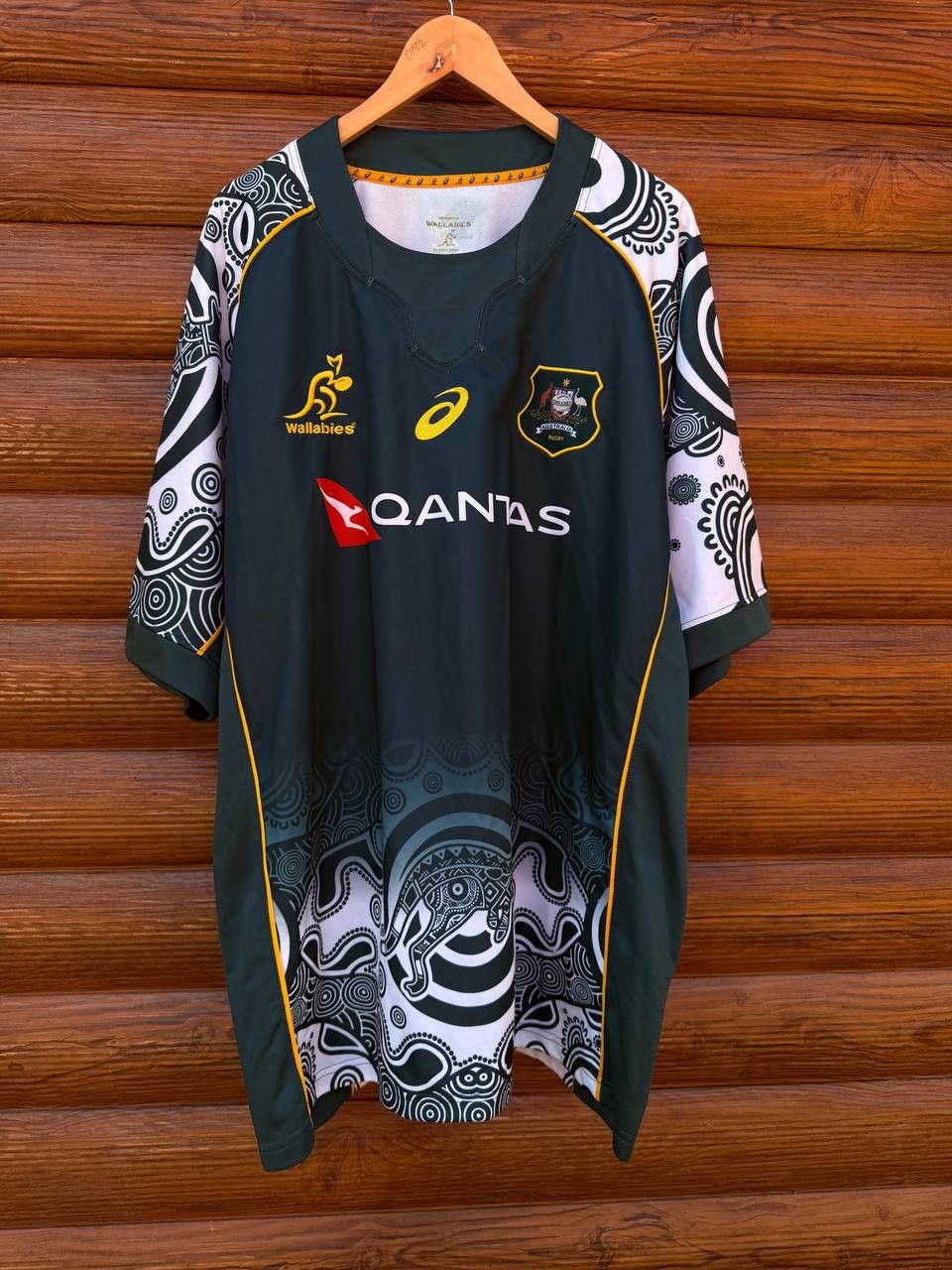 Asics Australia Wallabies Jersey Indigenous Rugby union ASICS Size US XXL / EU 58 / 5 - 1 Thumbnail