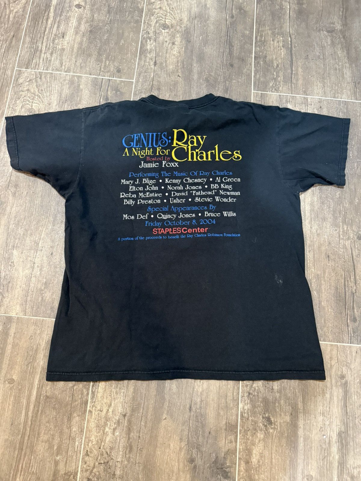 Vintage Vintage Genius: Ray Charles Commemoration Concert Tee Size US L / EU 52-54 / 3 - 2 Thumbnail