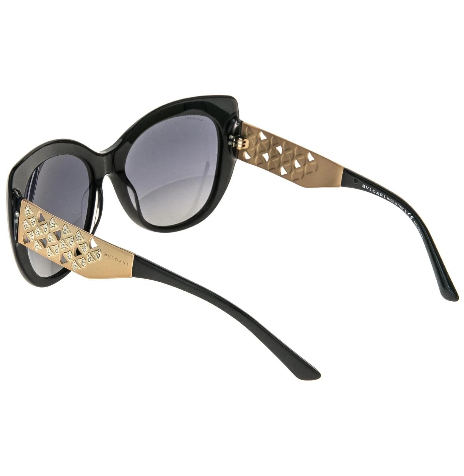 Bvlgari BULGARI BV8198B DIVAS DREAM Black POLARIZED Sunglasses 8198 Size ONE SIZE - 8 Thumbnail