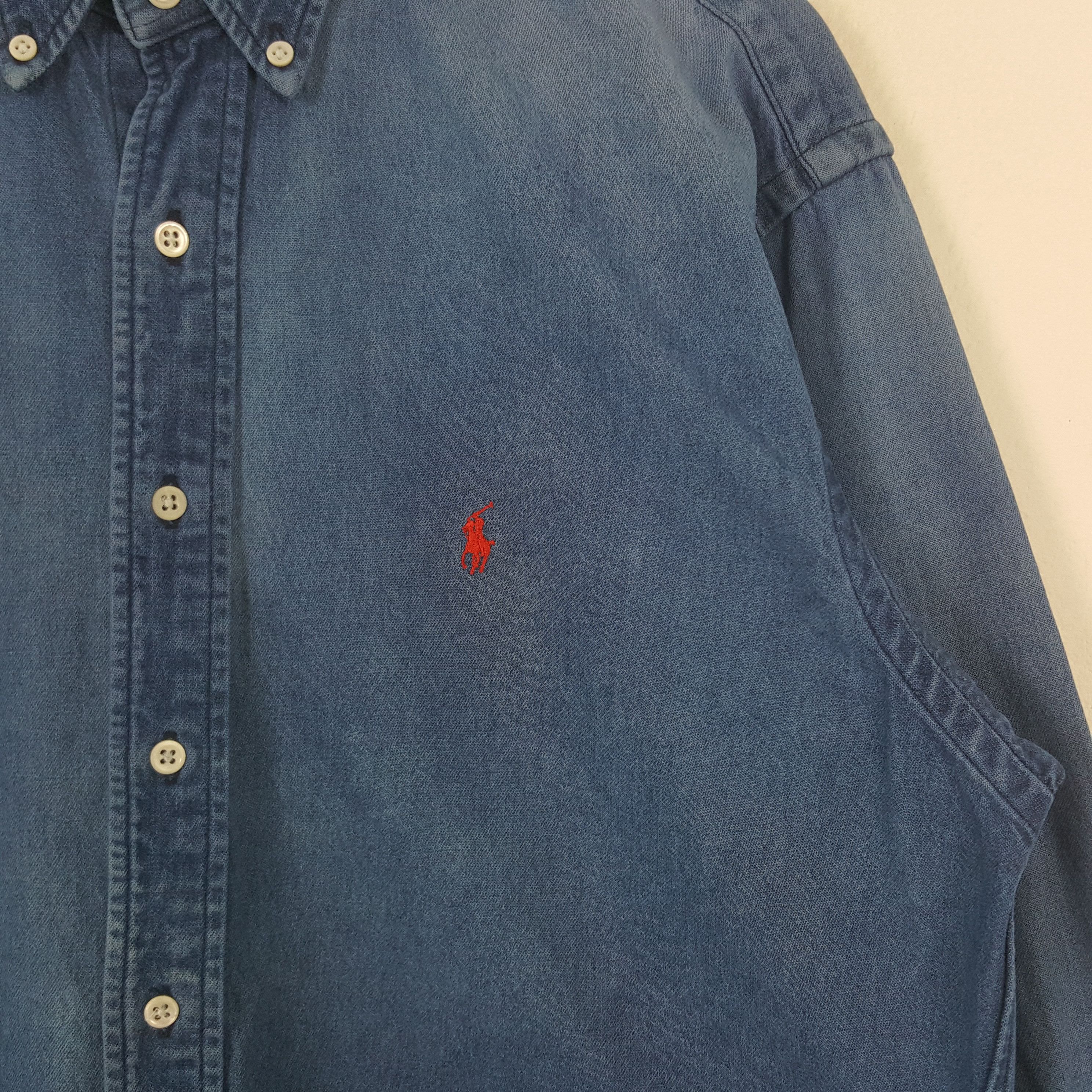 Polo Ralph Lauren × Vintage Vintage Polo Ralph Lauren American Shirt Button Up C285N50 Size US XL / EU 56 / 4 - 2 Thumbnail
