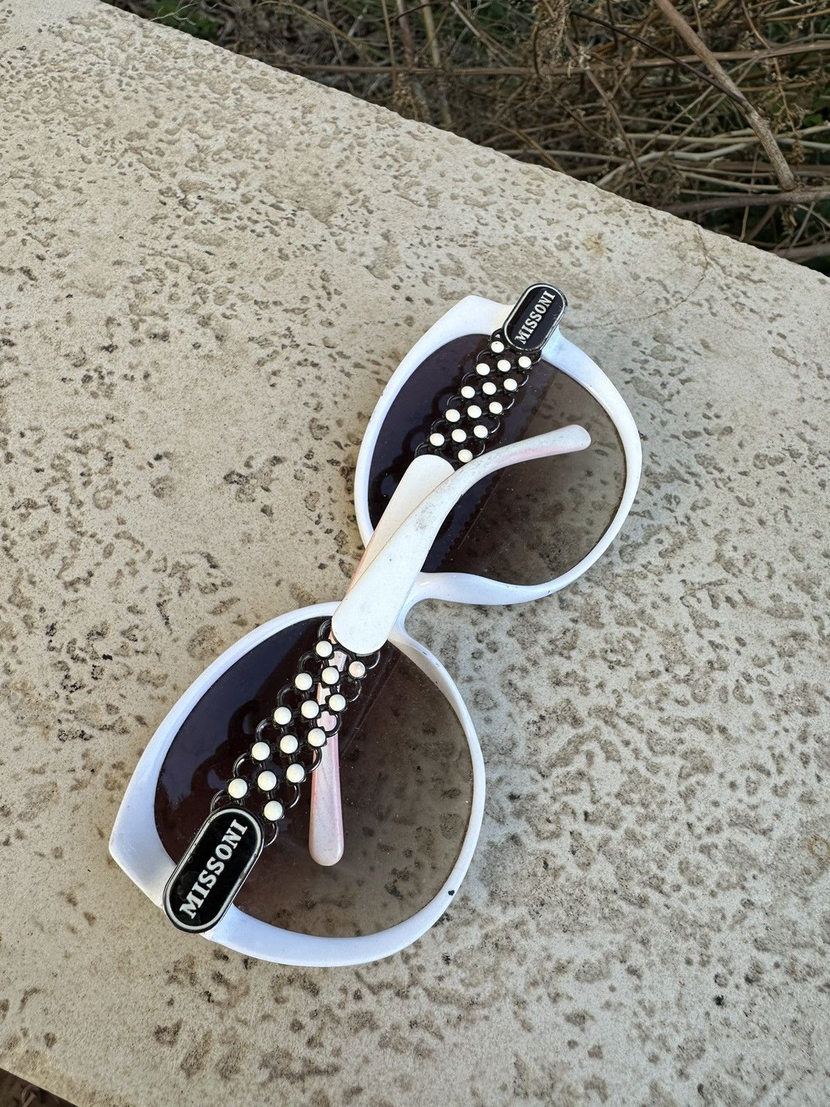 Missoni Missoni Sunglasses White Vintage Size ONE SIZE - 7 Thumbnail