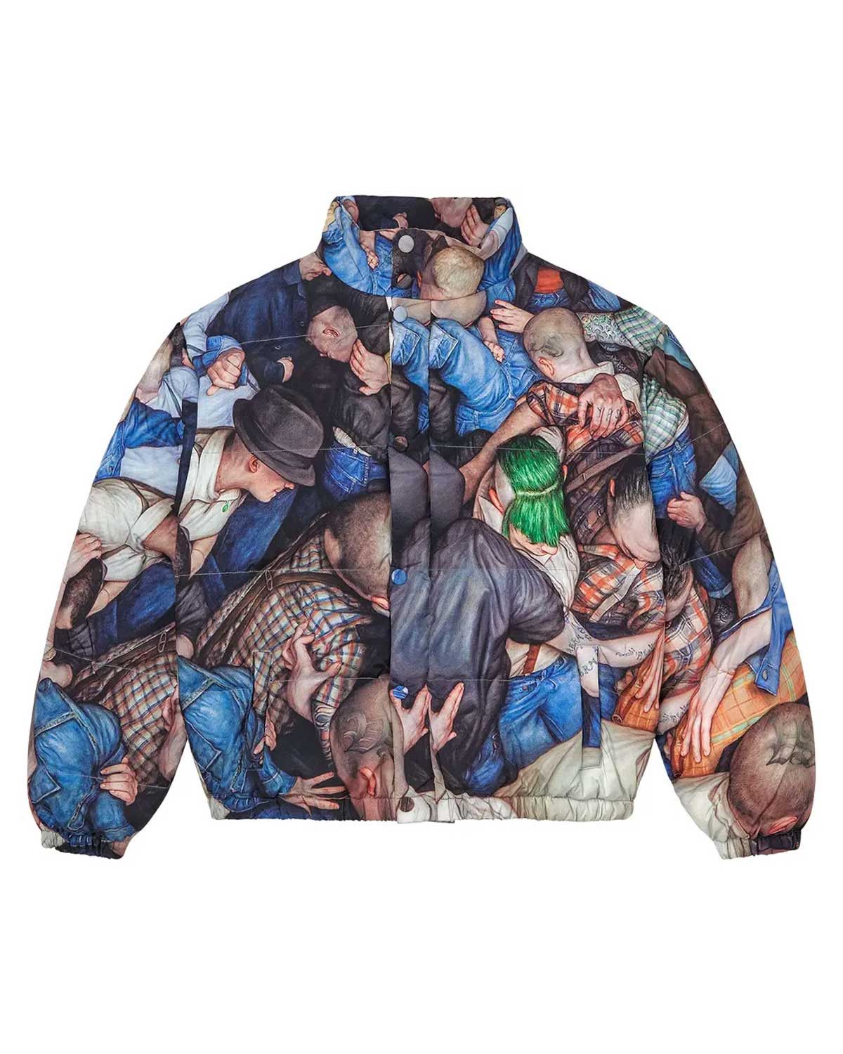Vale Forever X Dan Witz Moshpit Puffer Jacket Multicolor Size US M / EU 48-50 / 2 - 1 Thumbnail