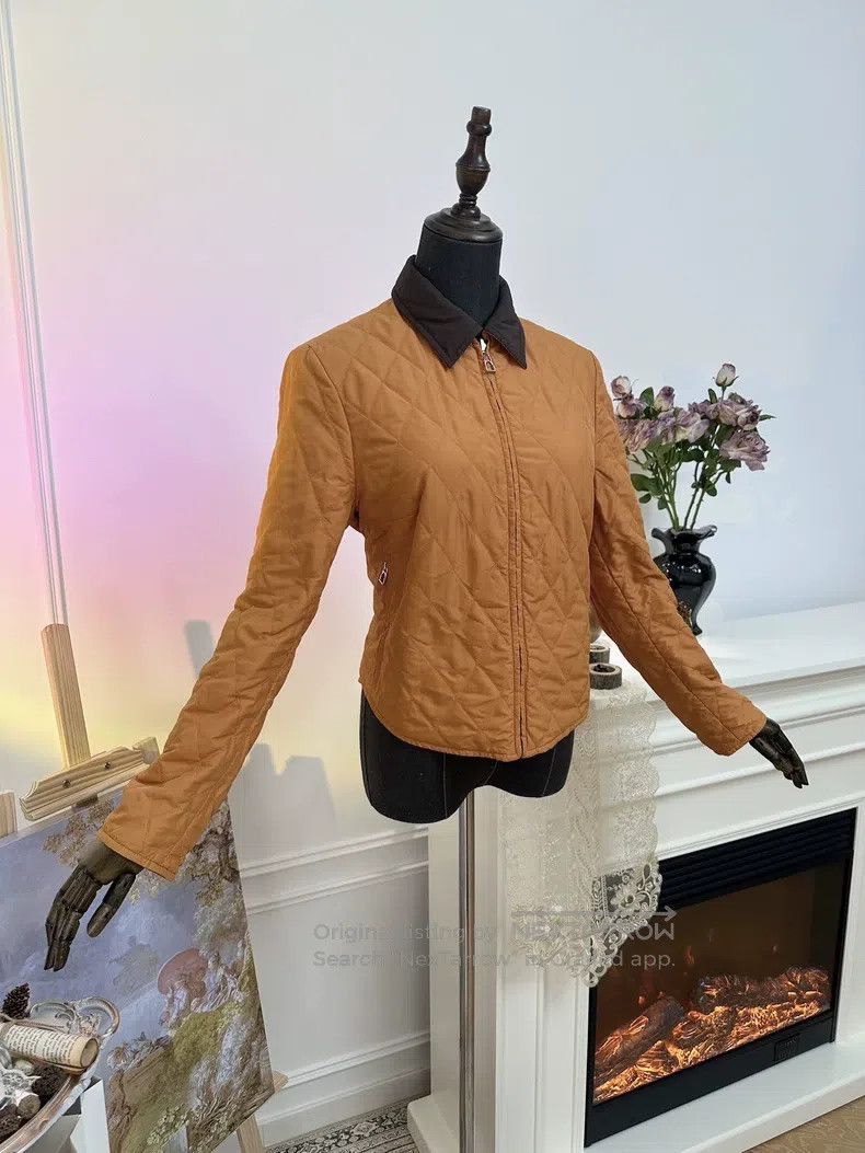 Hermes Hermes Simple Plaid Double-Sided Cotton Jacket, Women's, D Size S / US 4 / IT 40 - 1 Thumbnail
