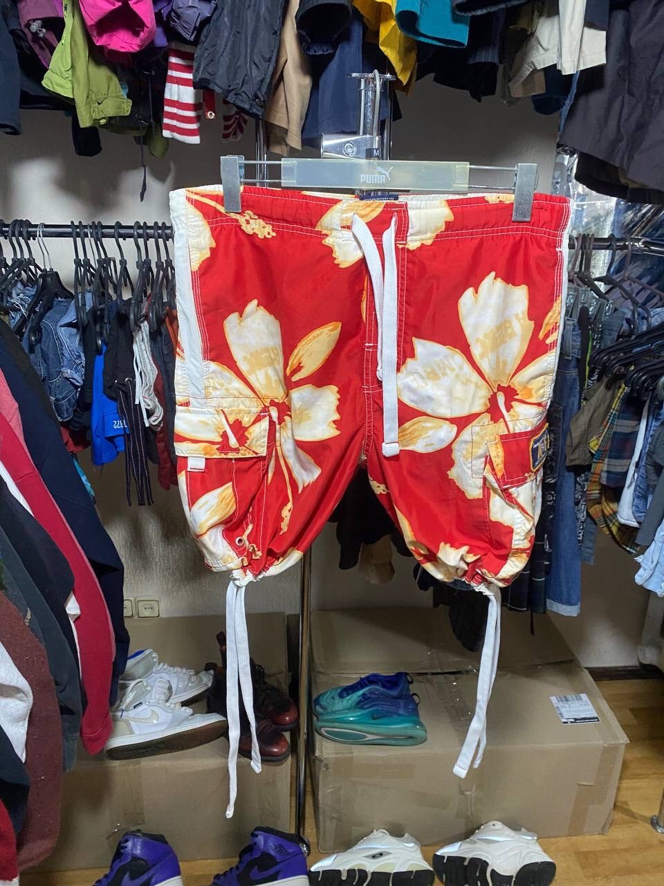 Japanese Brand Multipocket military cargo shorts vintage rare y2k size