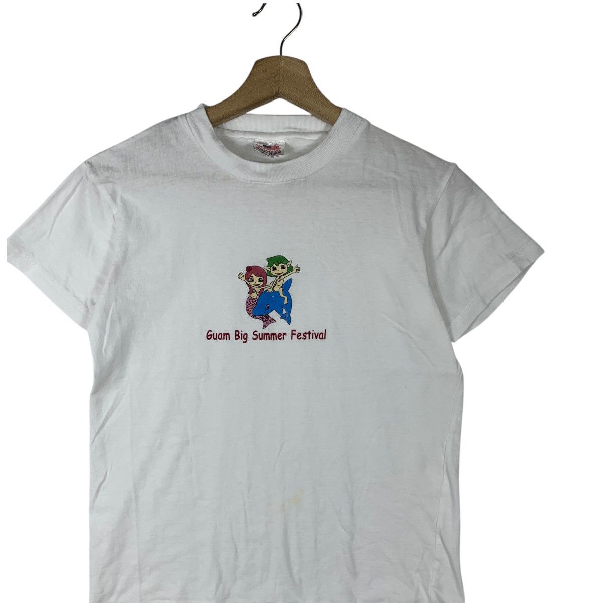 Vintage Vintage 90’ GUAM BIG SUMMER Festival Mermaid Cartoon Tee Size M / US 6-8 / IT 42-44 - 3 Thumbnail