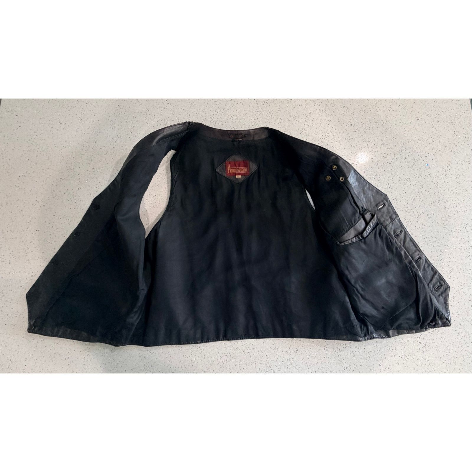 Harley Davidson Vintage Harley Davidson Black Leather Vest Size 44 Size US L / EU 52-54 / 3 - 5 Thumbnail