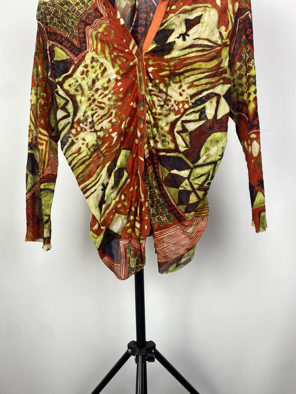 Designer × Japanese Brand Garella Jean Paul Gaultier Style Mesh Top Blouses Size M / US 6-8 / IT 42-44 - 4 Thumbnail