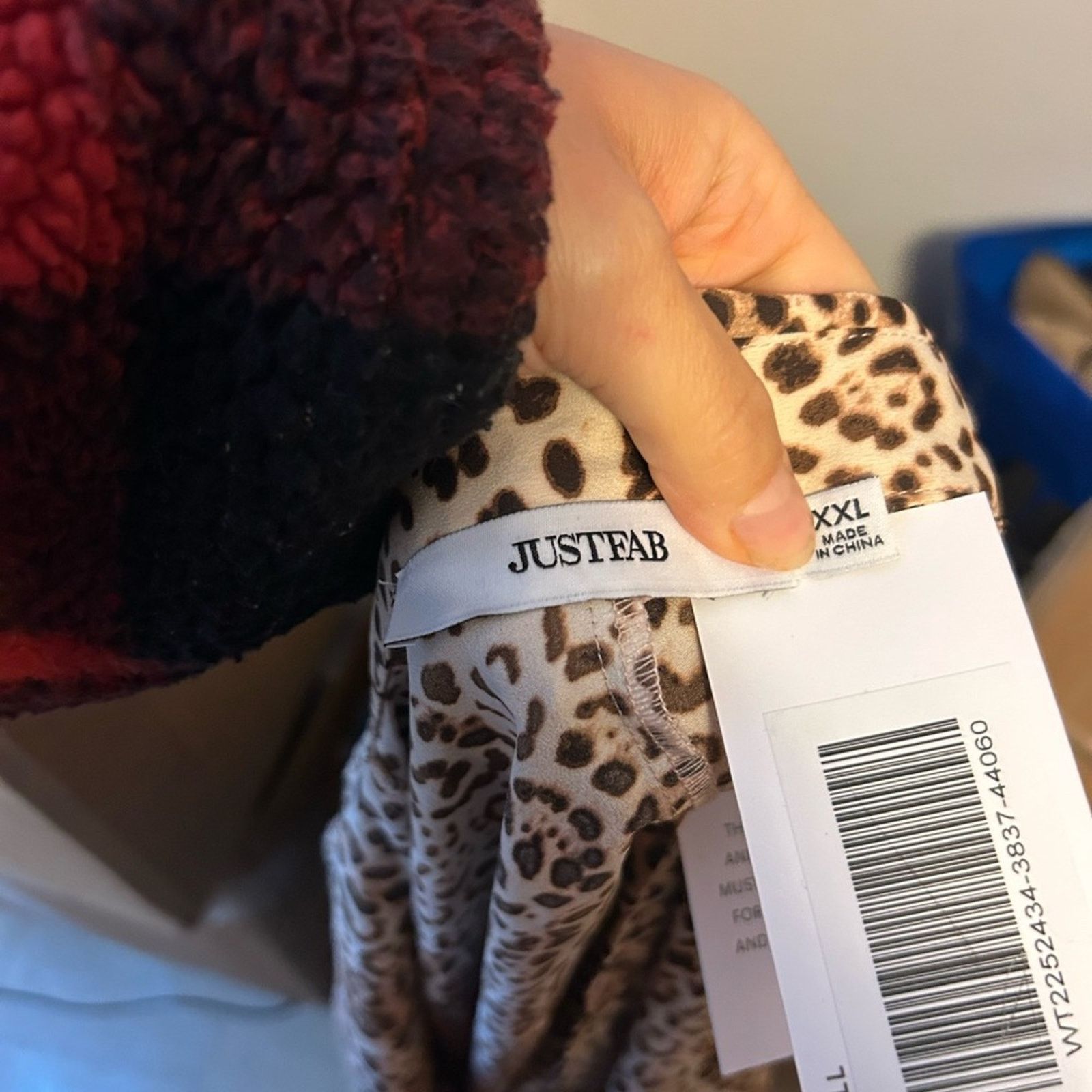 Other Nwt JustFab Summer Leopard Front Tie Blouse Size XXL / US 16-18 / IT 52-54 - 4 Thumbnail