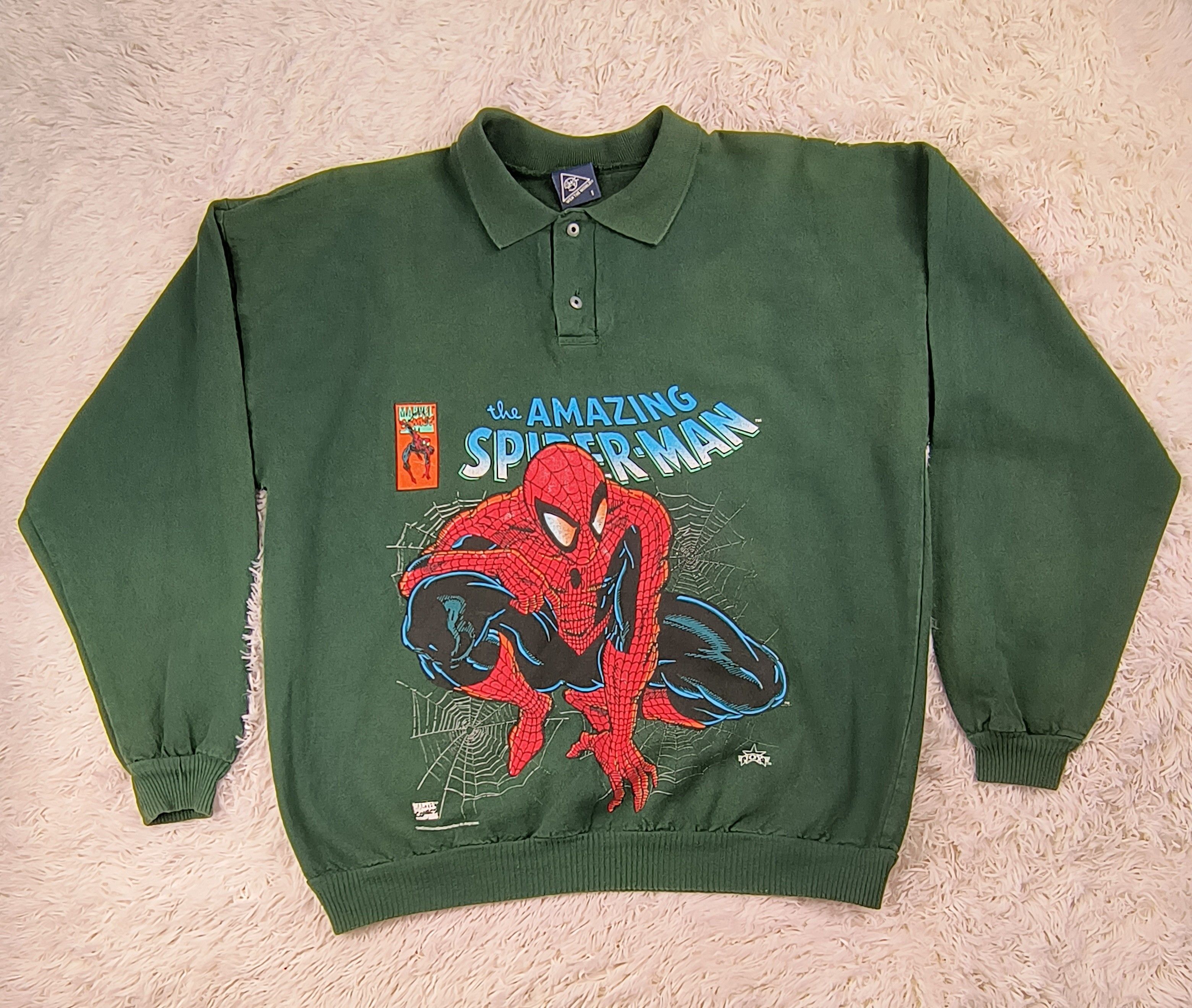 Marvel Comics Vintage The amazing Spiderman 1993 polo rugby Size US XL / EU 56 / 4 - 2 Thumbnail
