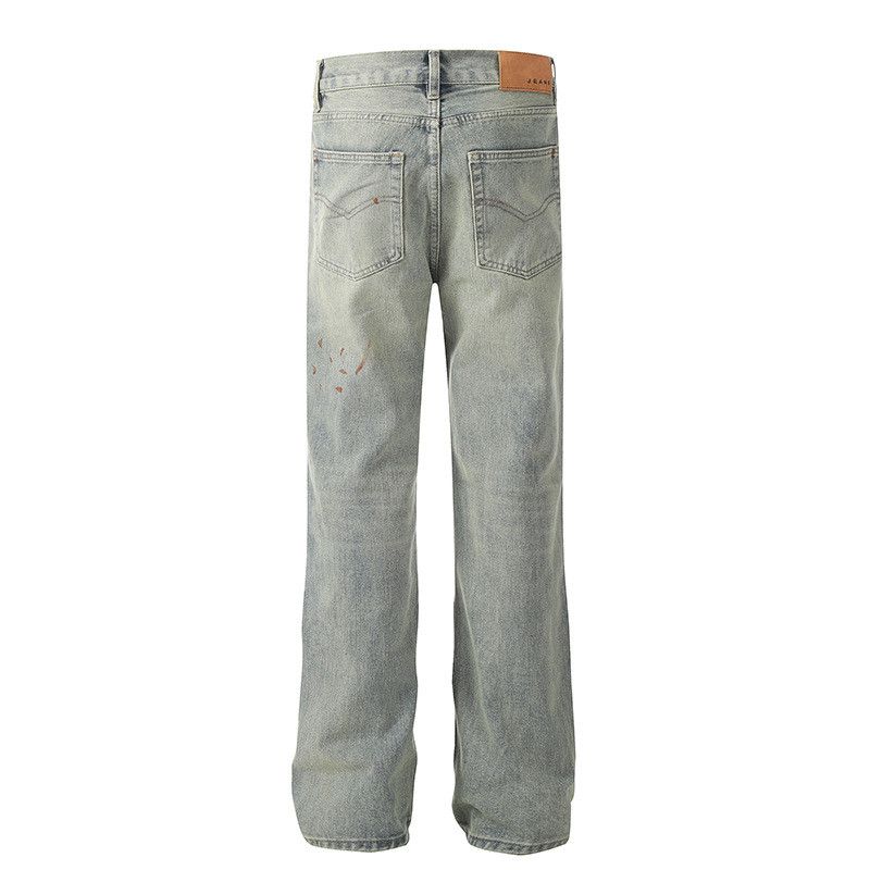 Vintage High Street Vibe Splatter Ripped Jeans for Men Size US 32 / EU 48 - 2 Thumbnail