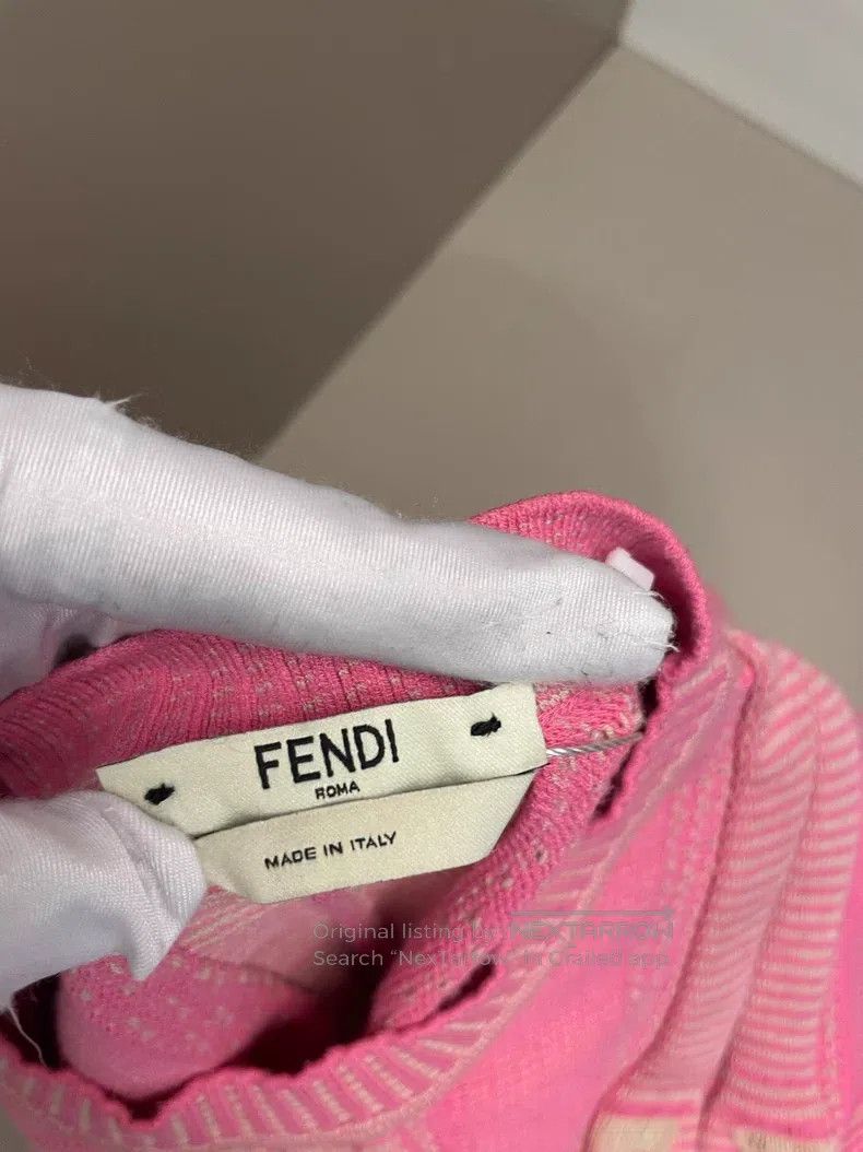 Fendi Fendi Pink viscose fiber sweater Size XS / US 0-2 / IT 36-38 - 3 Thumbnail
