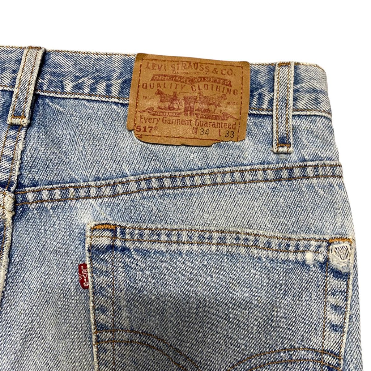 Levi's Vintage 90s Levis 517 Flare Jeans Distressed Size US 32 / EU 48 - 12 Thumbnail