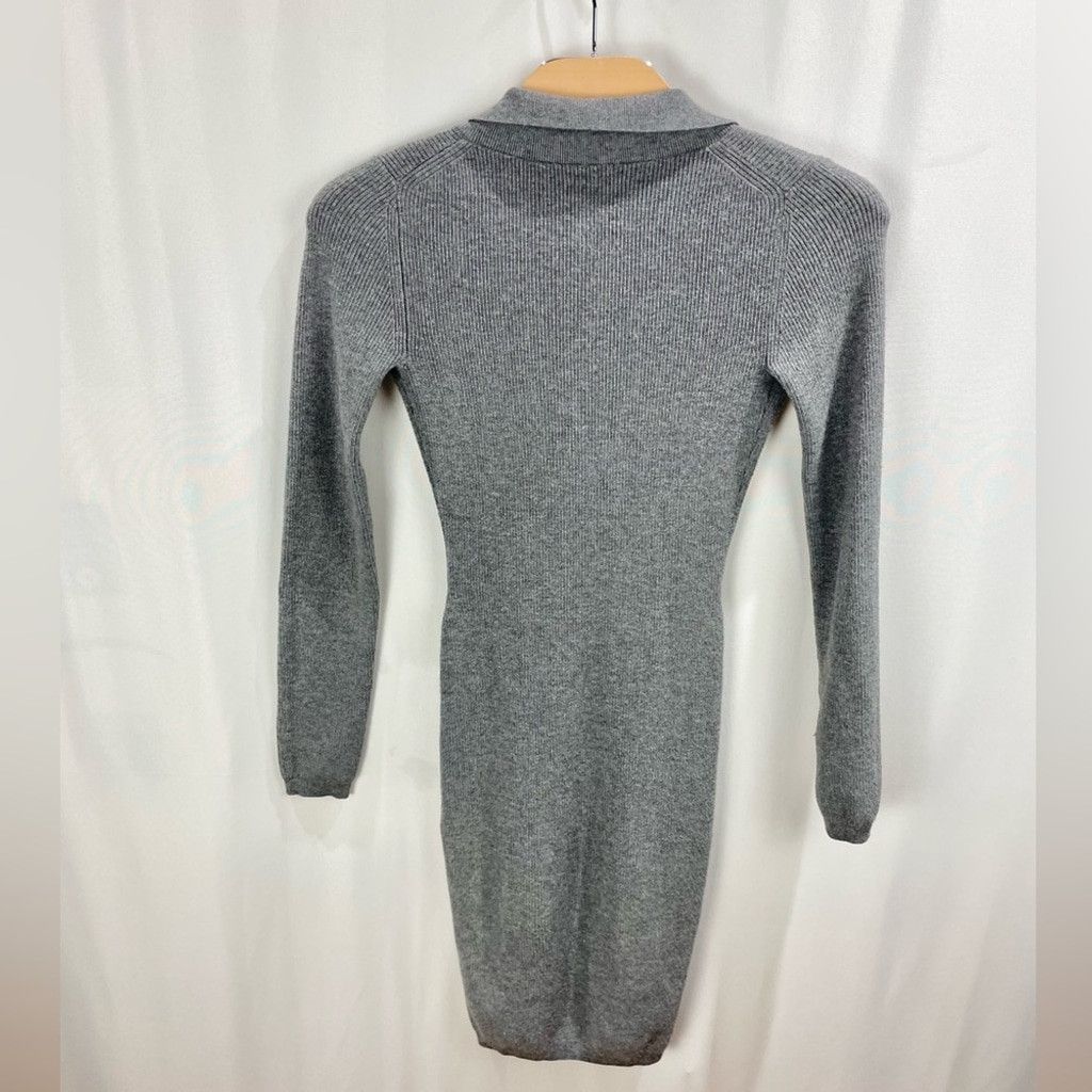 Aritzia Wilfred Cove Ribbed Dress in Grey Size XS Size XS / US 0-2 / IT 36-38 - 4 Thumbnail